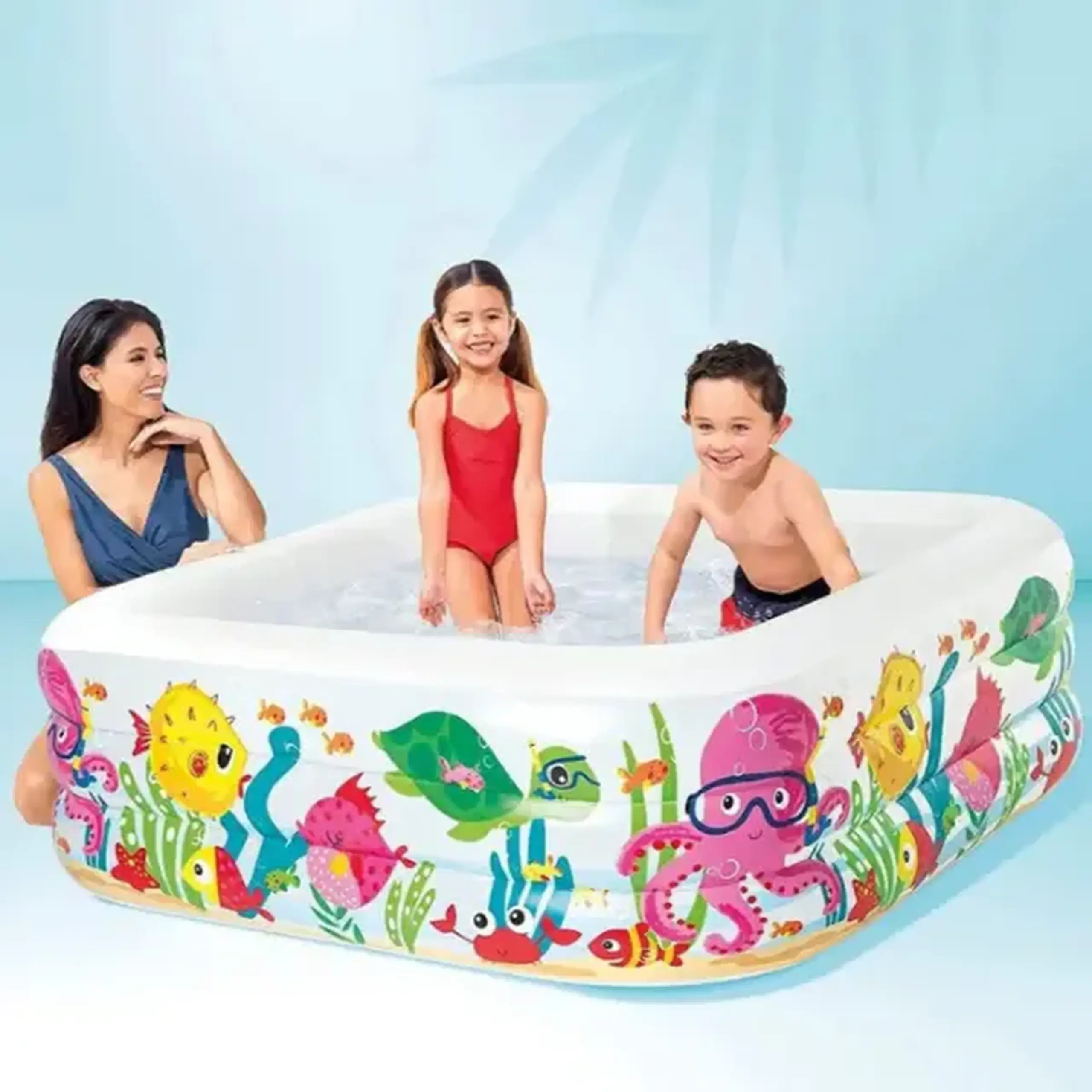 INTEX Piscina gonflabilă "Acvariul marin", 159 x 159 x 50 cm, 340l, 3+