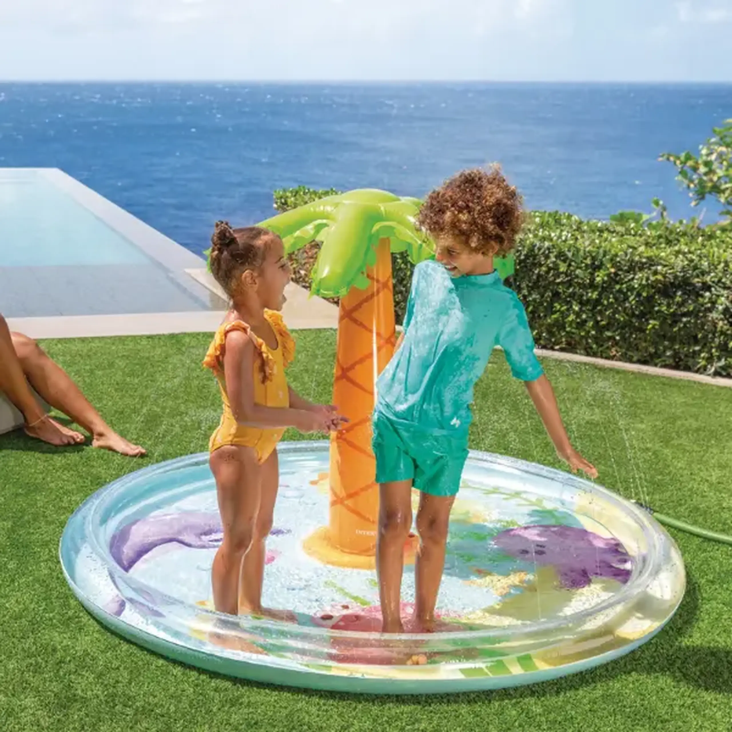INTEX Piscină-spray "Palm Tree", 173 x 104 cm, 166l, 2+