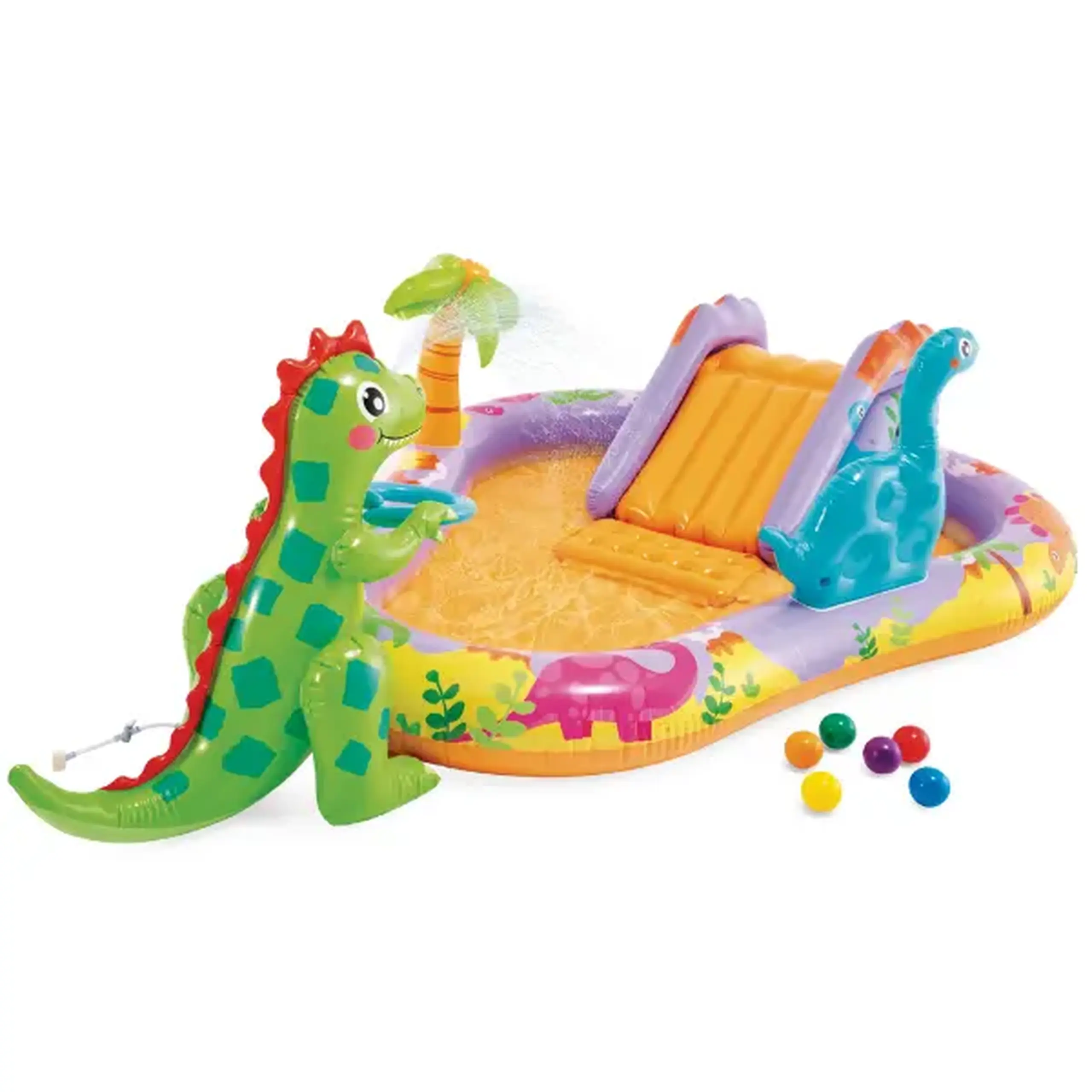 INTEX Centru de joacă gonflabil „Dino Park”, 201 x 157 x 69 cm, până la 54 kg, 159l, 2+