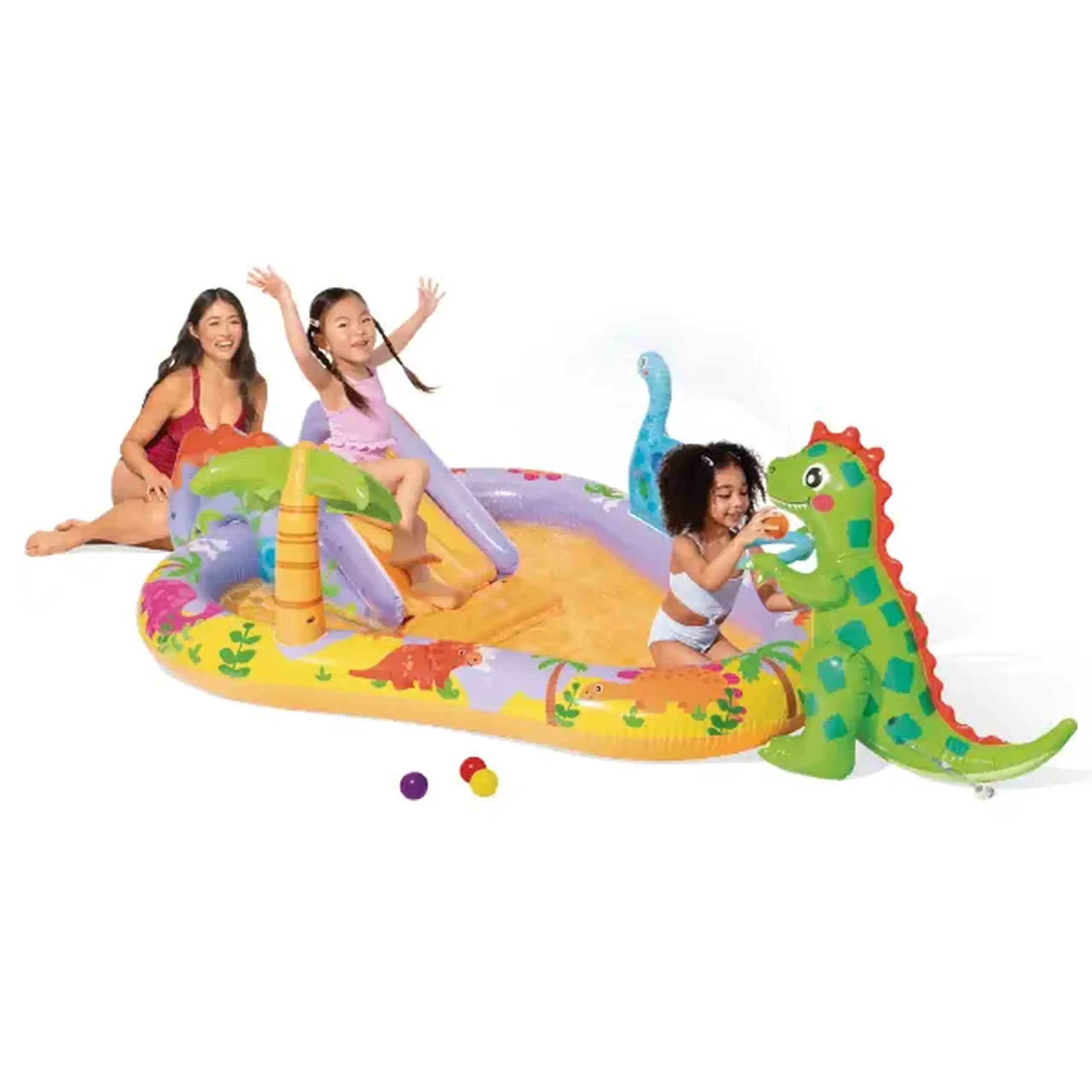 INTEX Centru de joacă gonflabil „Dino Park”, 201 x 157 x 69 cm, până la 54 kg, 159l, 2+