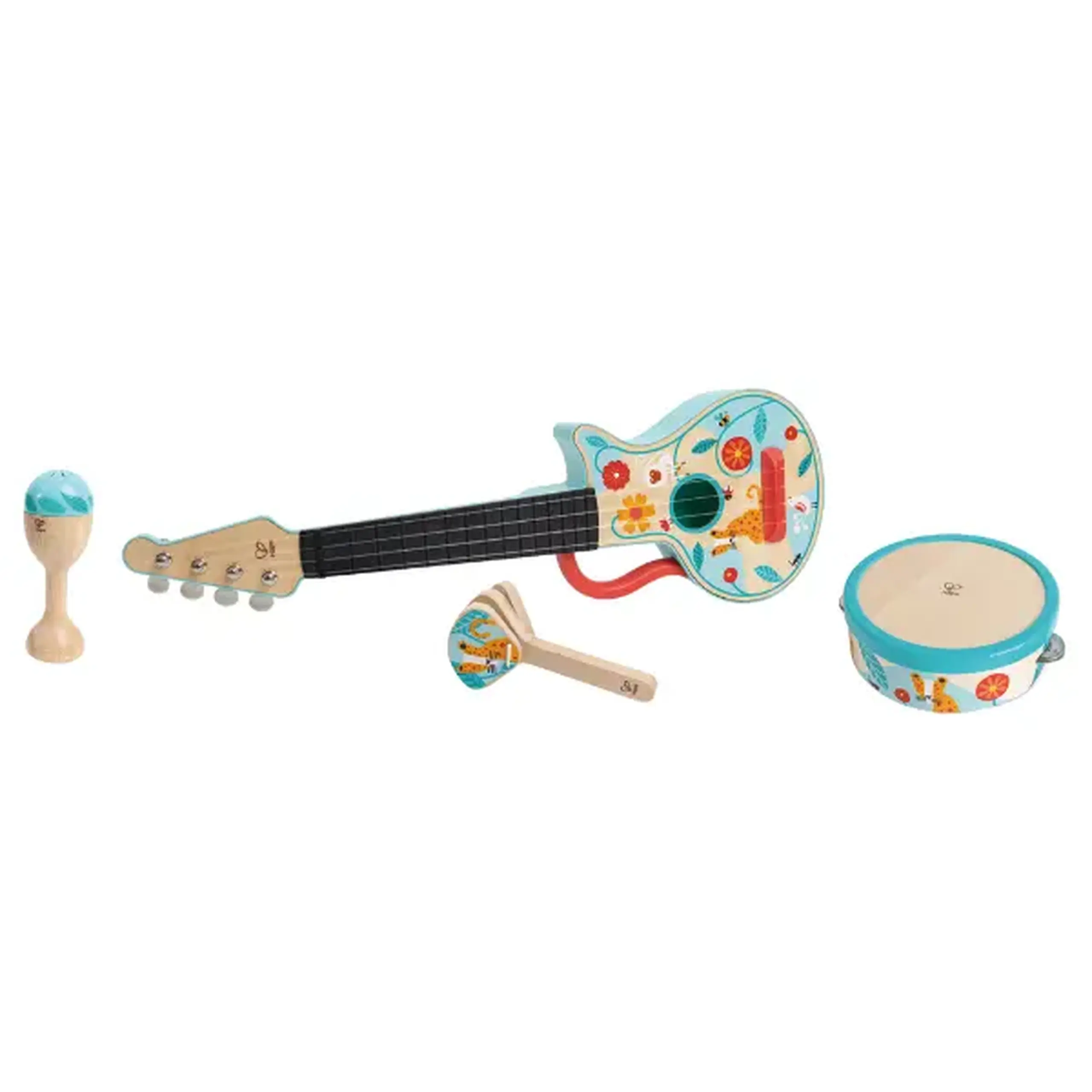 Set de instrumente muzicale 4 în 1 "Ukulele"