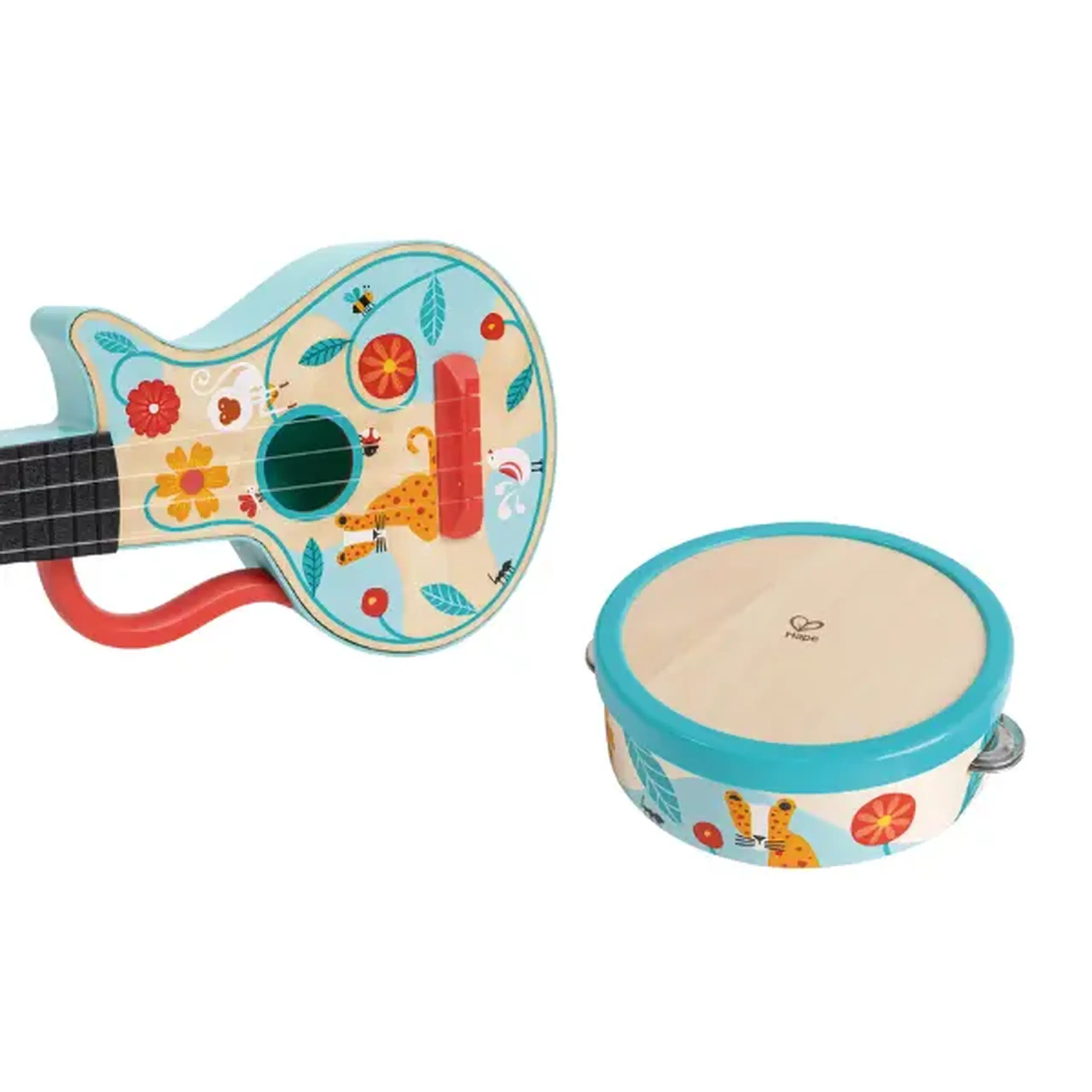 Set de instrumente muzicale 4 în 1 "Ukulele"