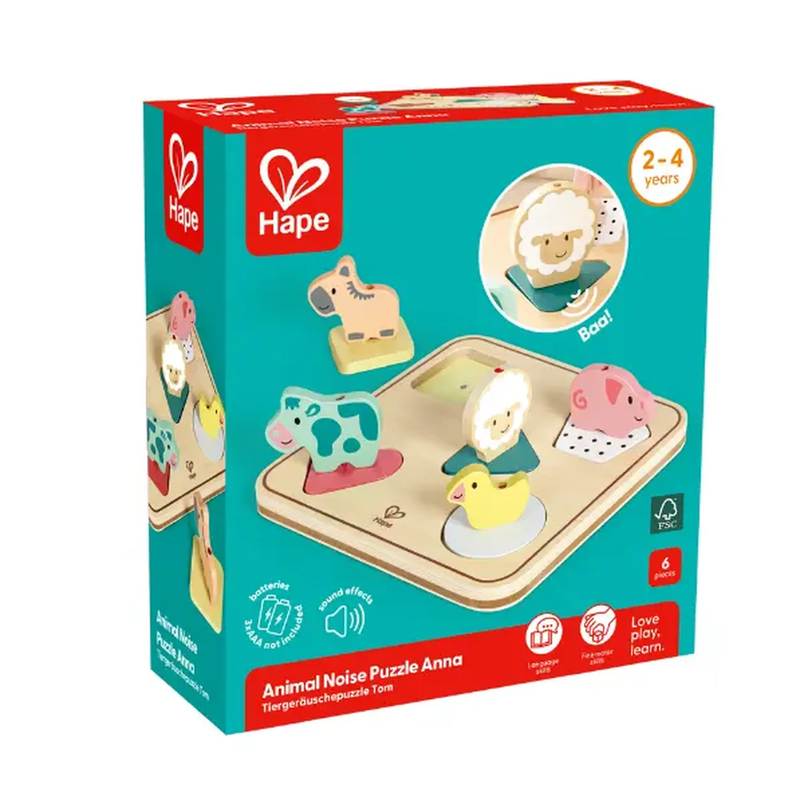 Puzzle cu animale "Forme Geometrice"