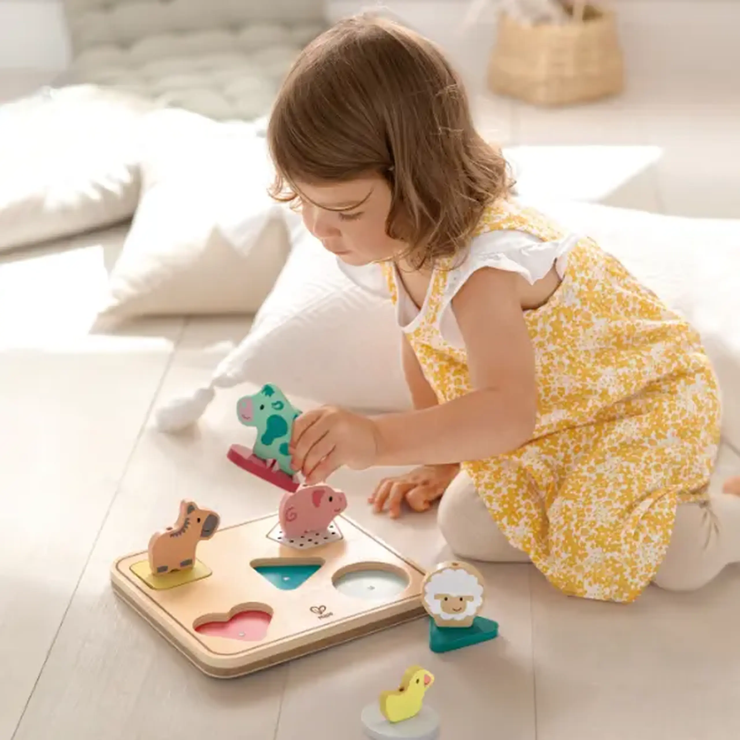 Puzzle cu animale "Forme Geometrice"