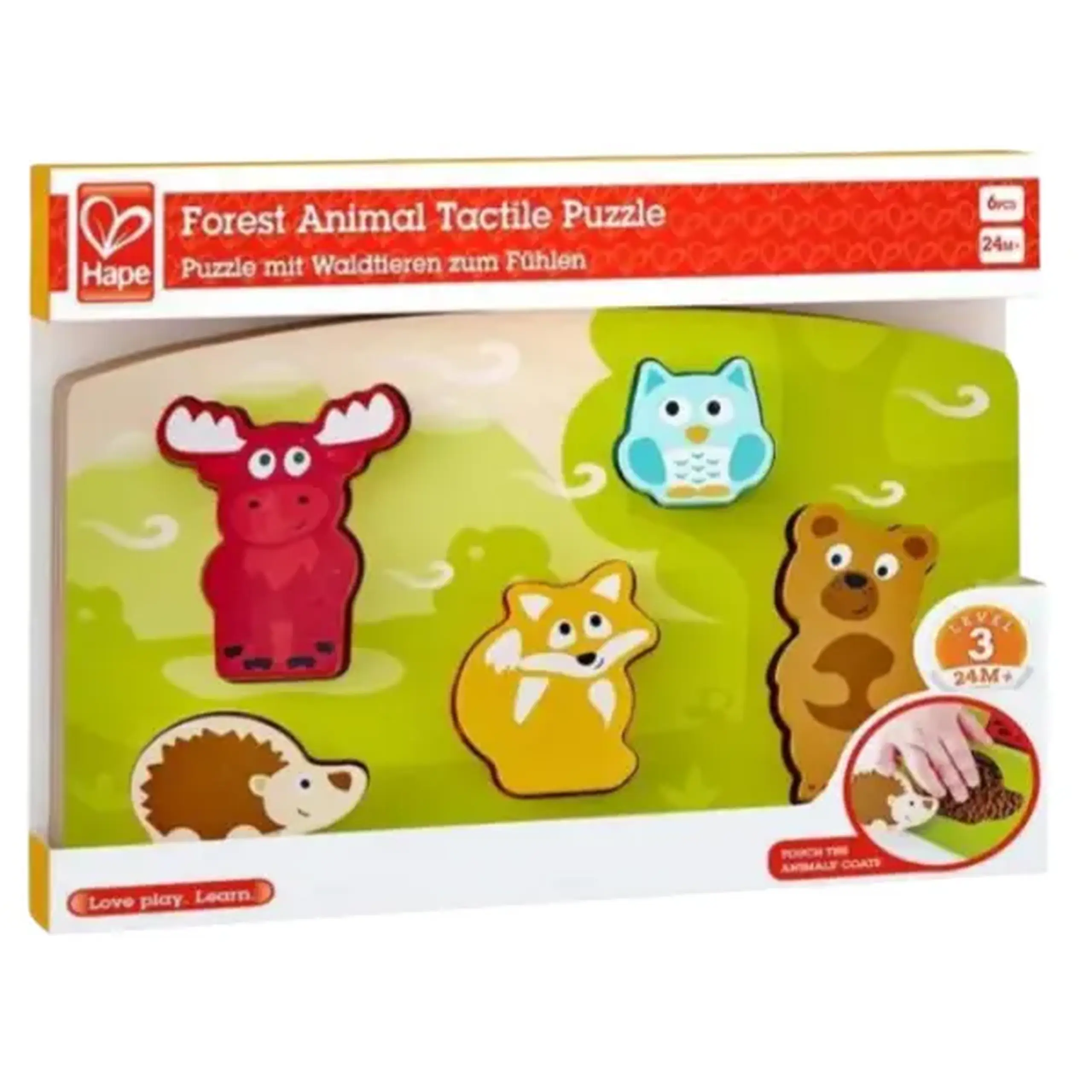 Puzzle tactil "Animale din pădure"