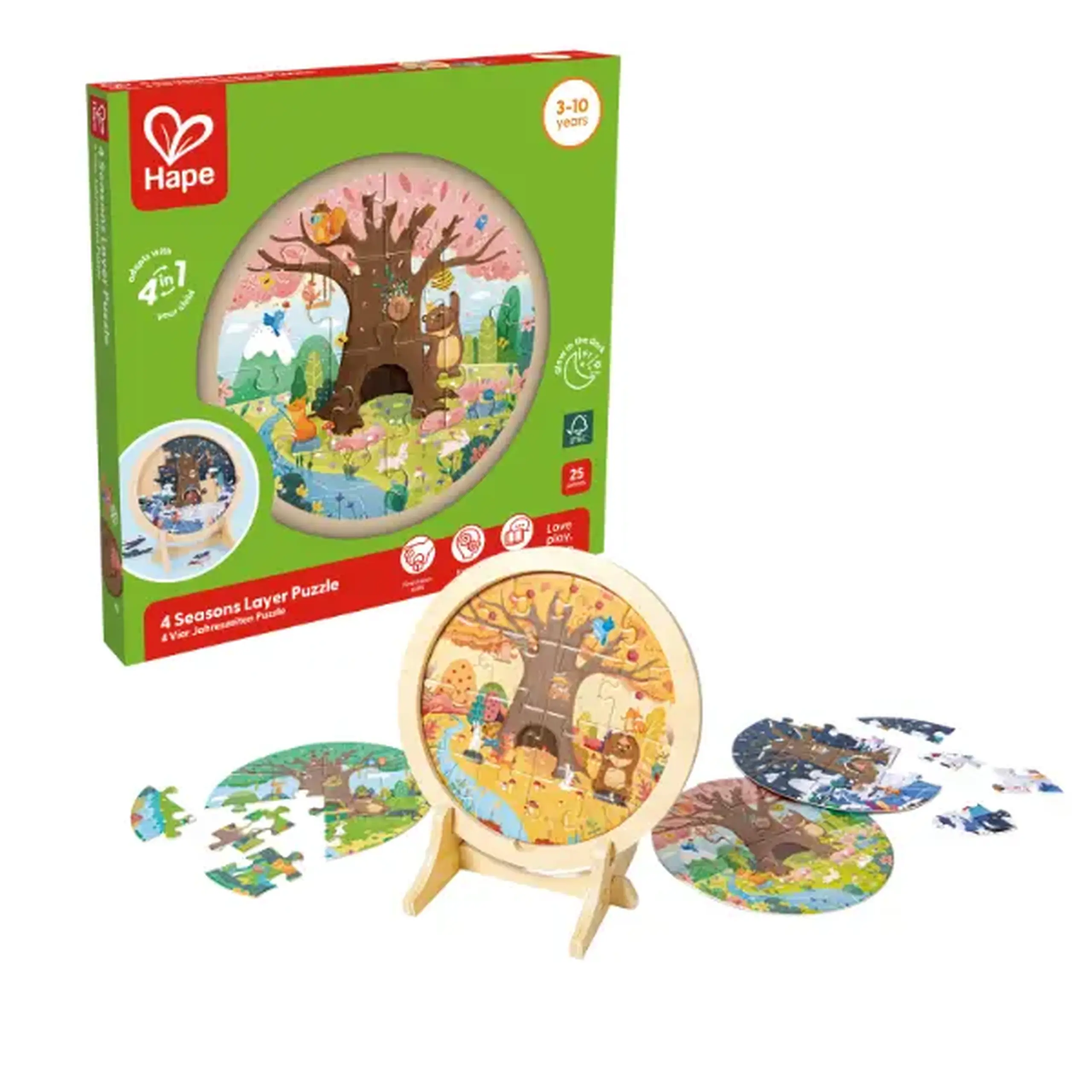 Puzzle "4 anotimpuri" (10+12+16+18 el.)