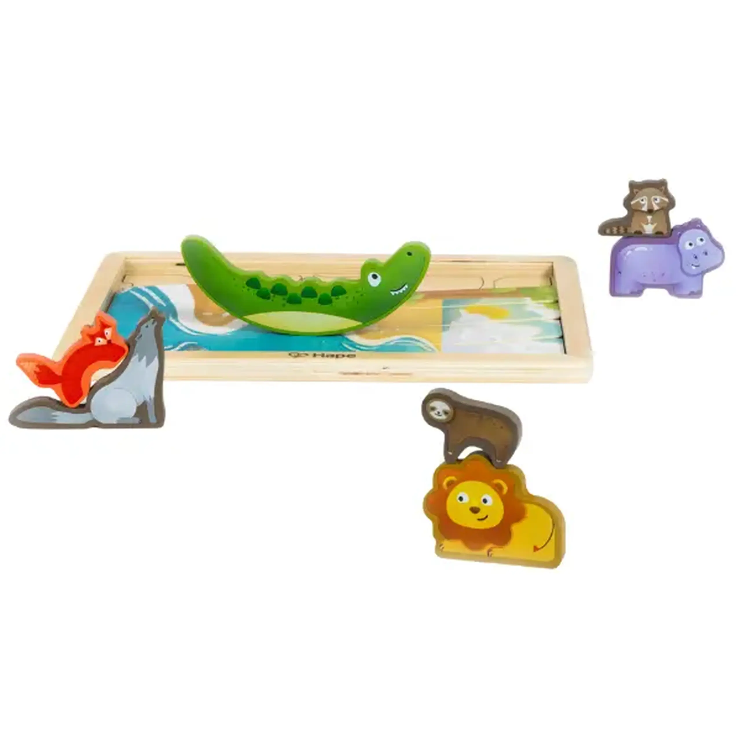 Puzzle "Regatul Animalelor", 16 piese