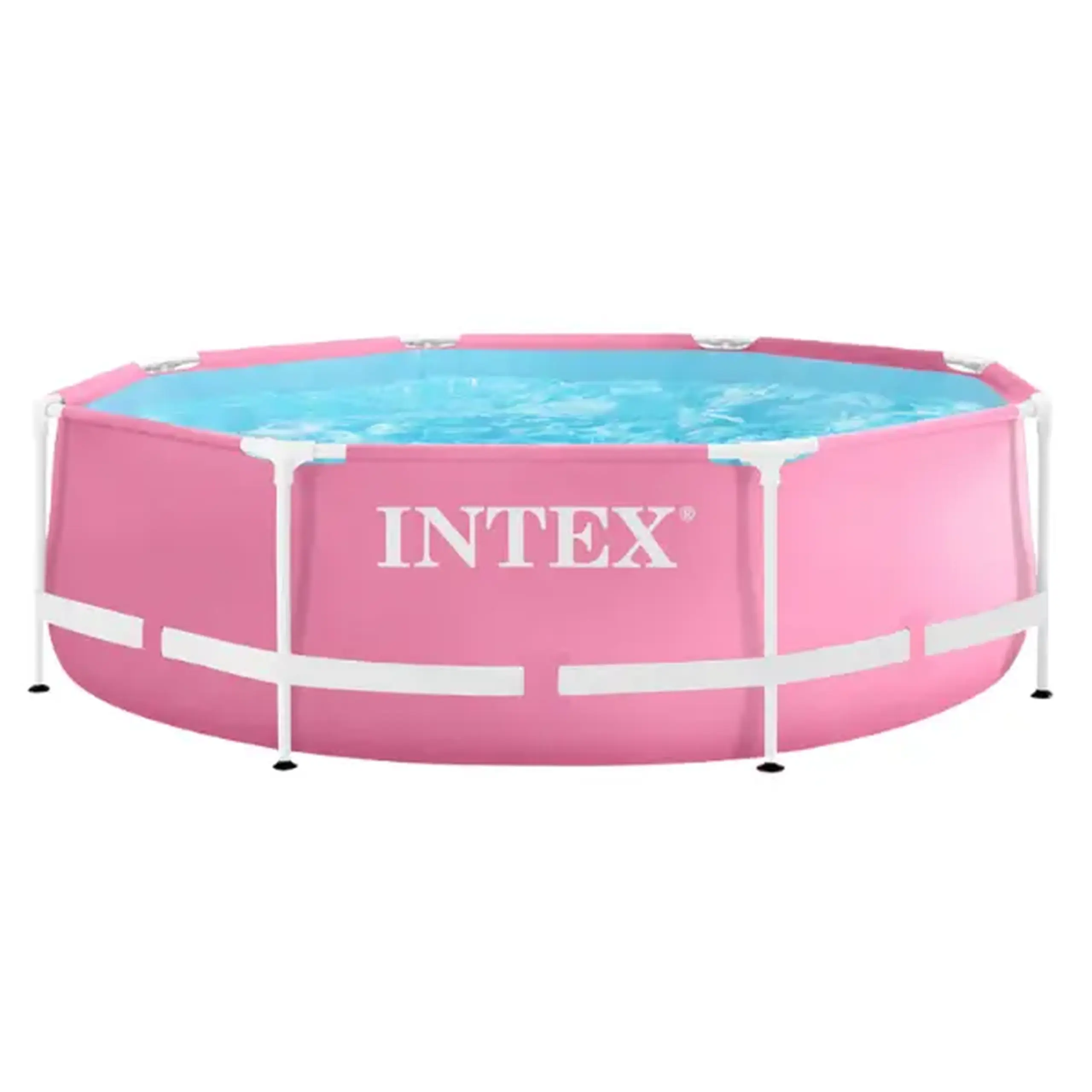 INTEX Piscină Metal Frame Pink 244х76 сm, 2843L, cadru metalic