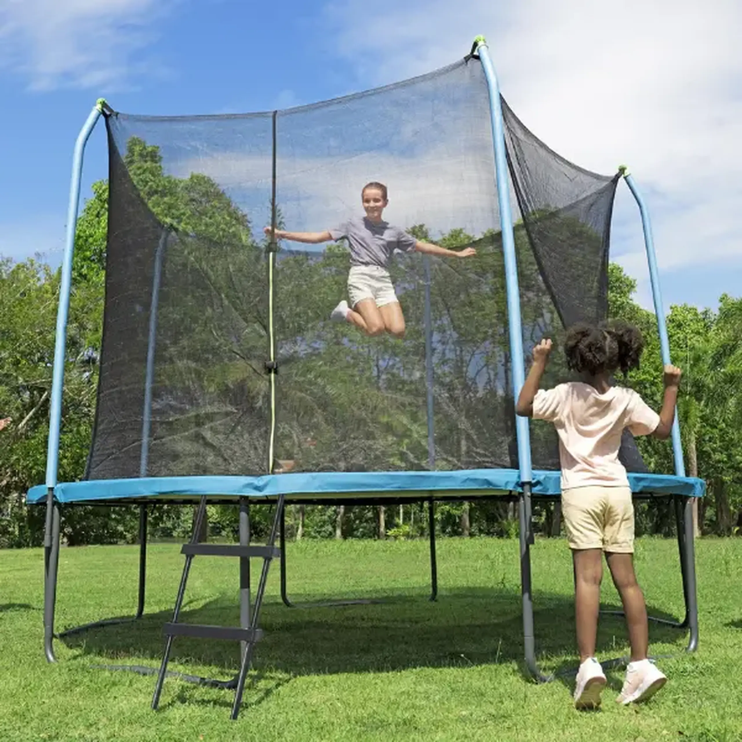 Bestway Trambulină cu arcuri și protecție Xtreme Air, 366 x 278 cm, până la 100 kg
