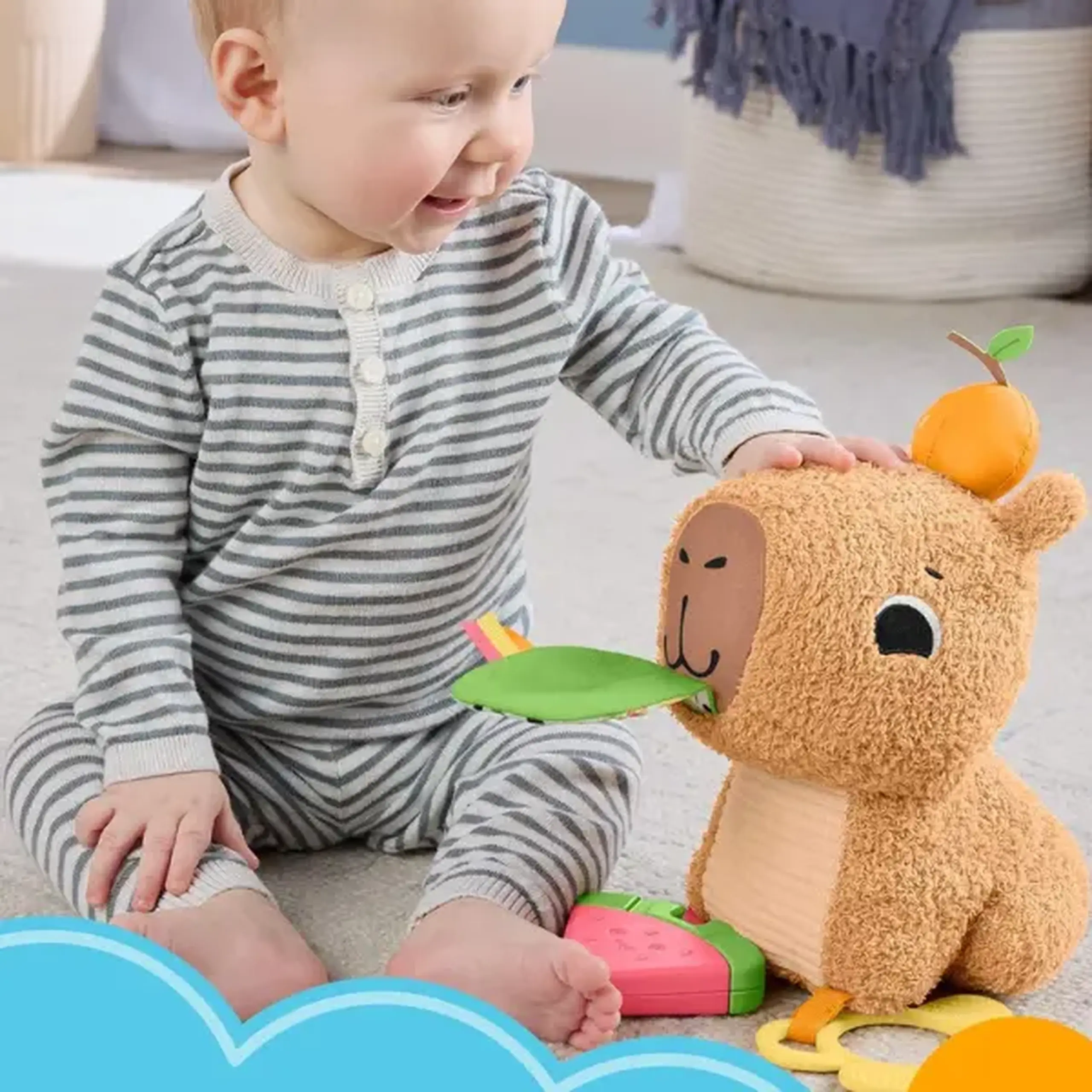 Jucărie din pluș "Capybara" de la Fisher-Price