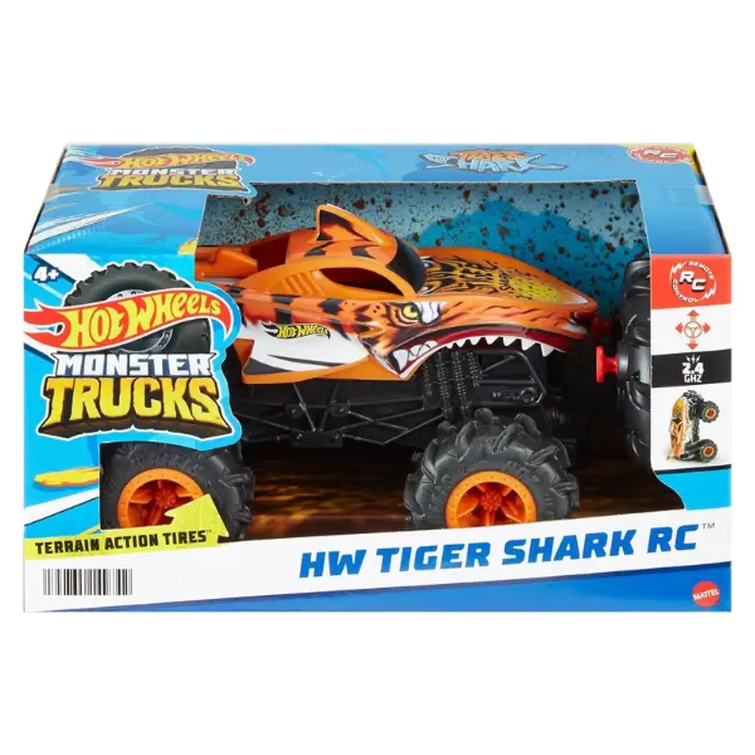 Hot Wheels Monster Truck 1:24 "Rechinul Tigru de Neoprit"