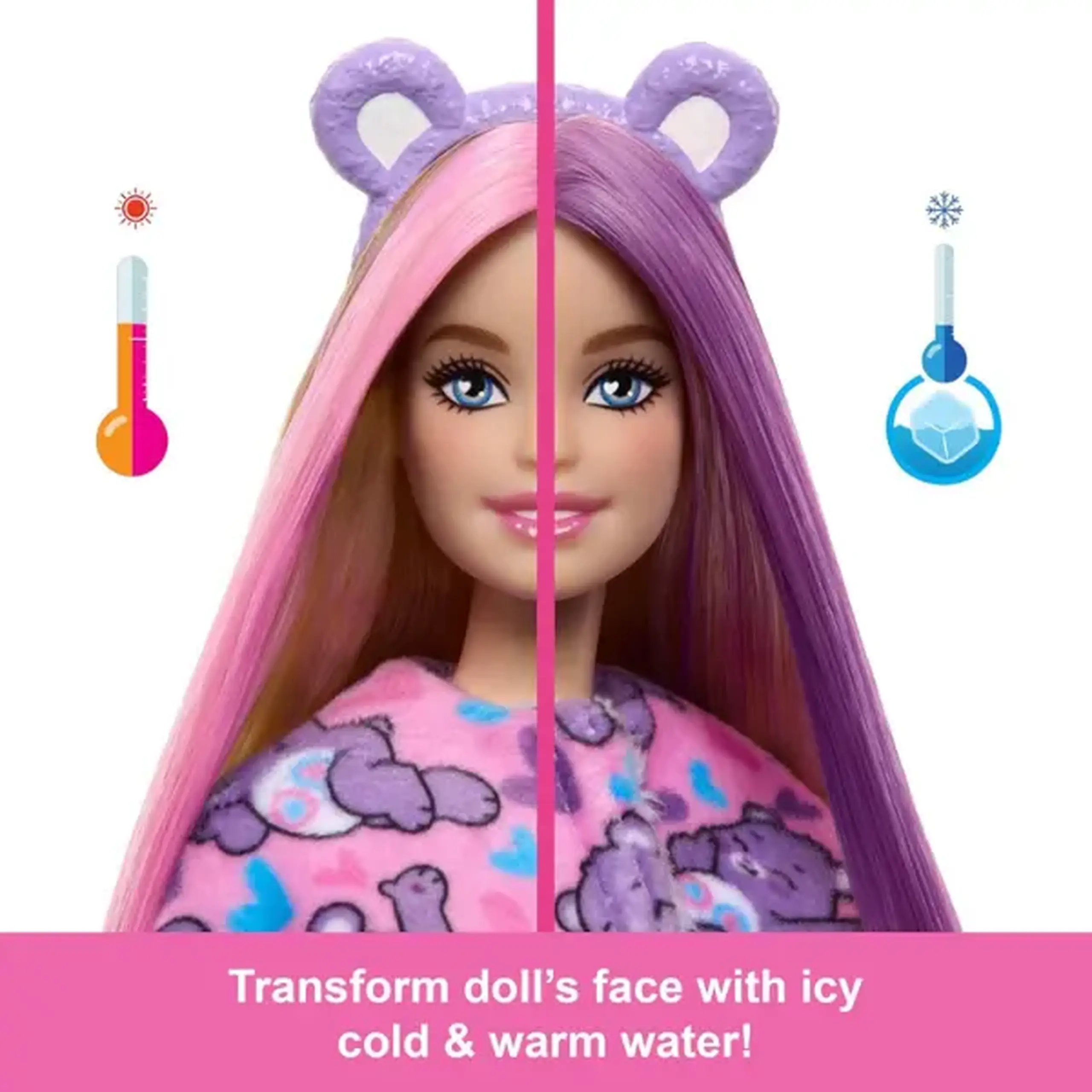 Păpușa Barbie Cutie Reveal "Barbie în costum de pluș de ursuleț"