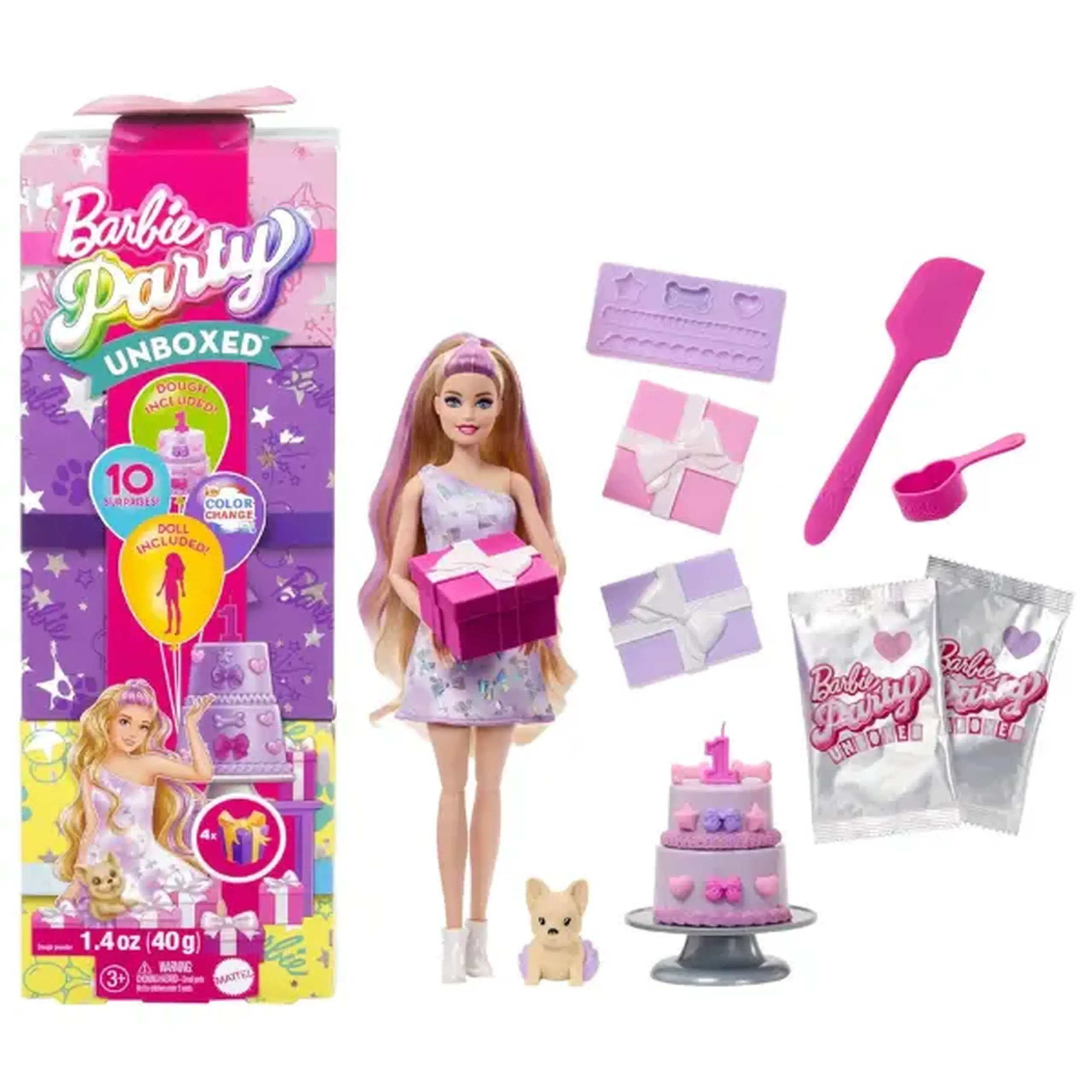 Set de joacă Barbie "Ziua de naștere a animalului de companie"