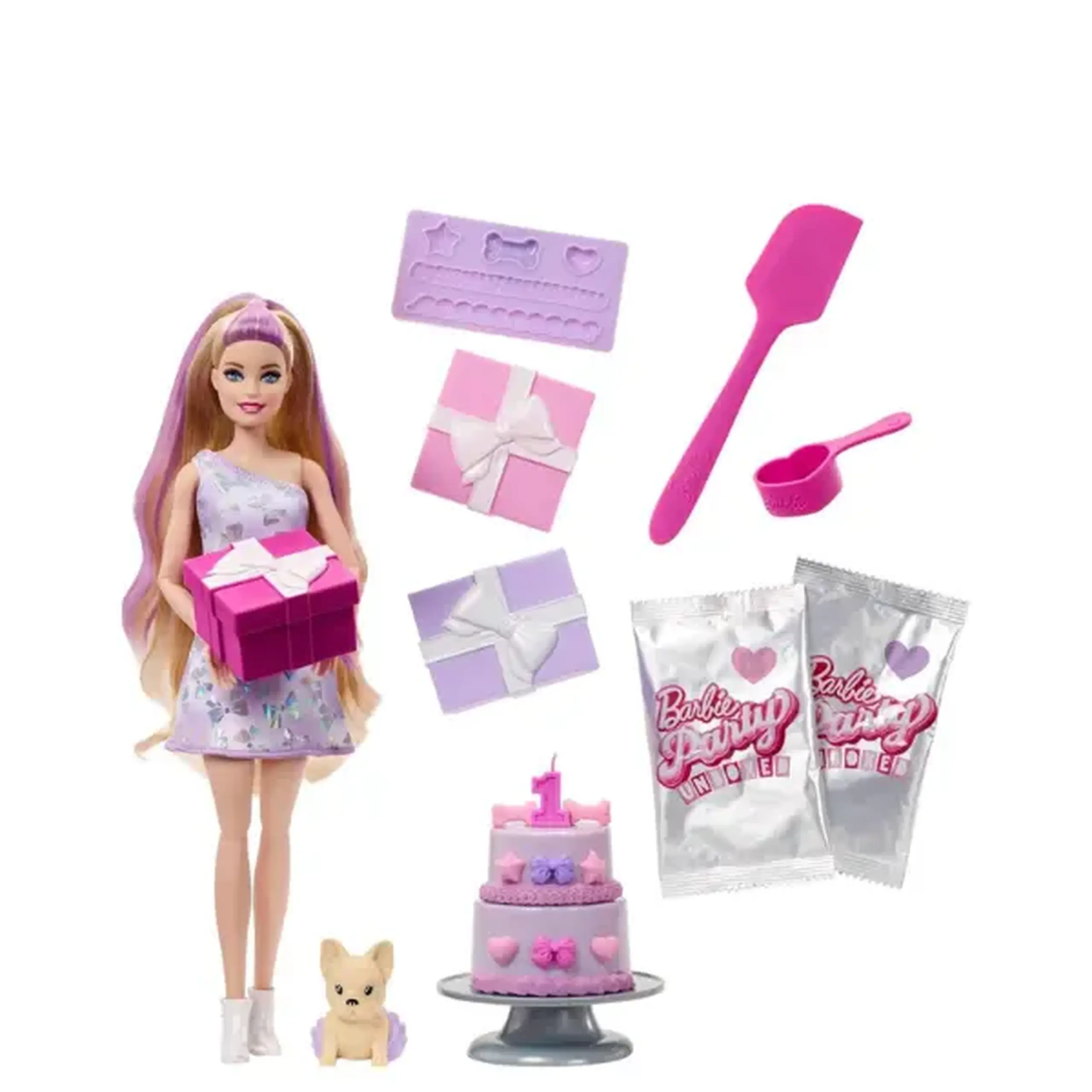 Set de joacă Barbie "Ziua de naștere a animalului de companie"