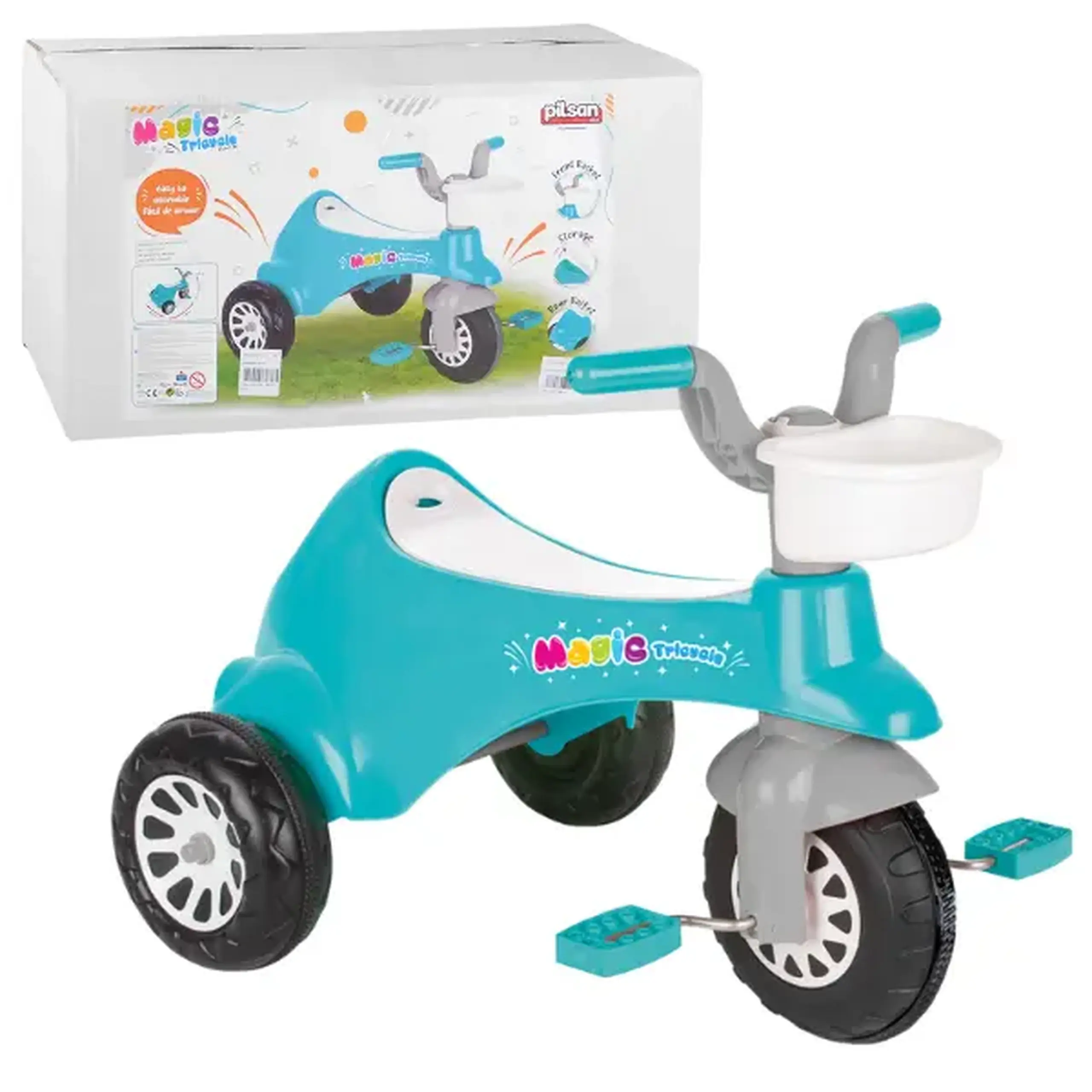 Tricicletă Magic Tricycle, albastră