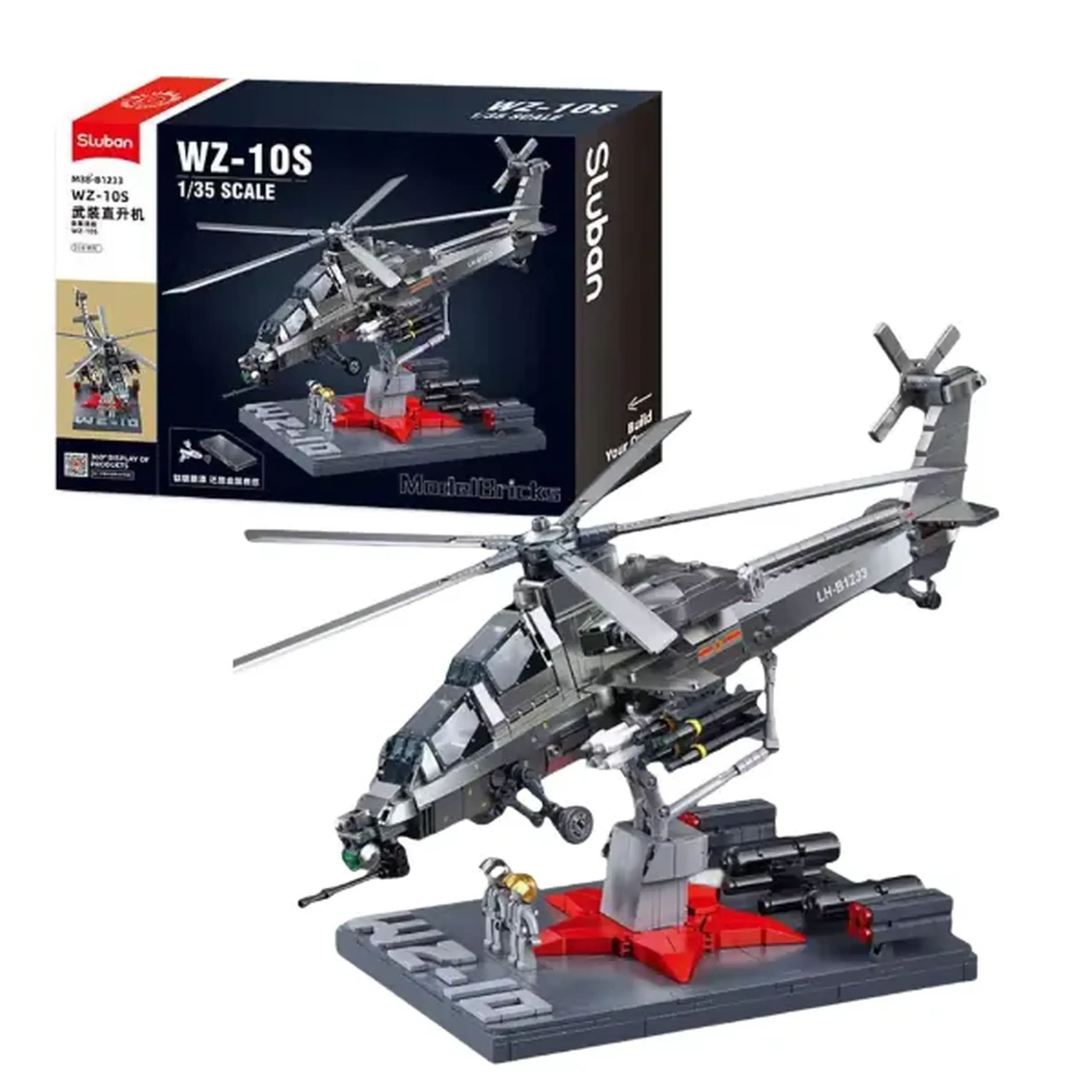Set de construcție "Elicopter militar", scara 1:35, 914 elem.