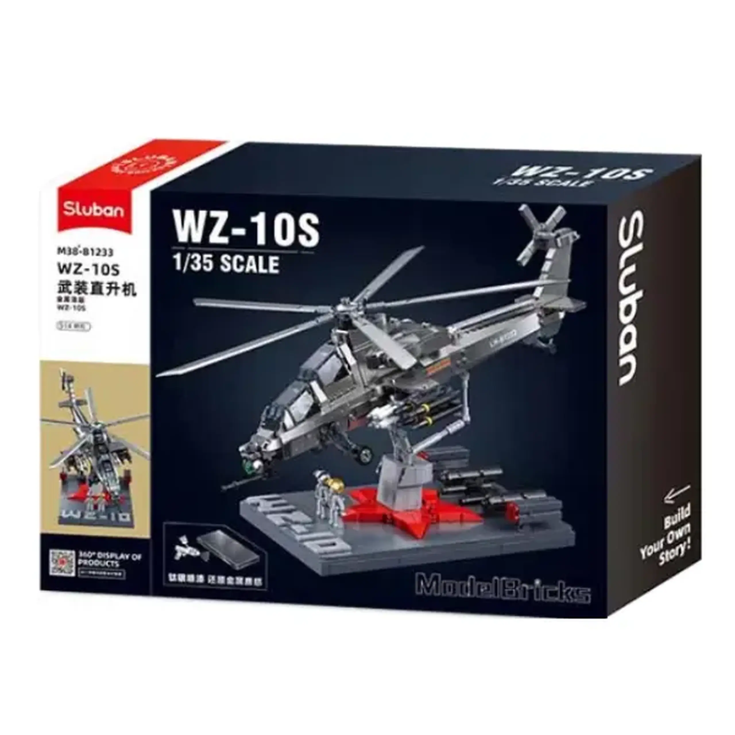 Set de construcție "Elicopter militar", scara 1:35, 914 elem.