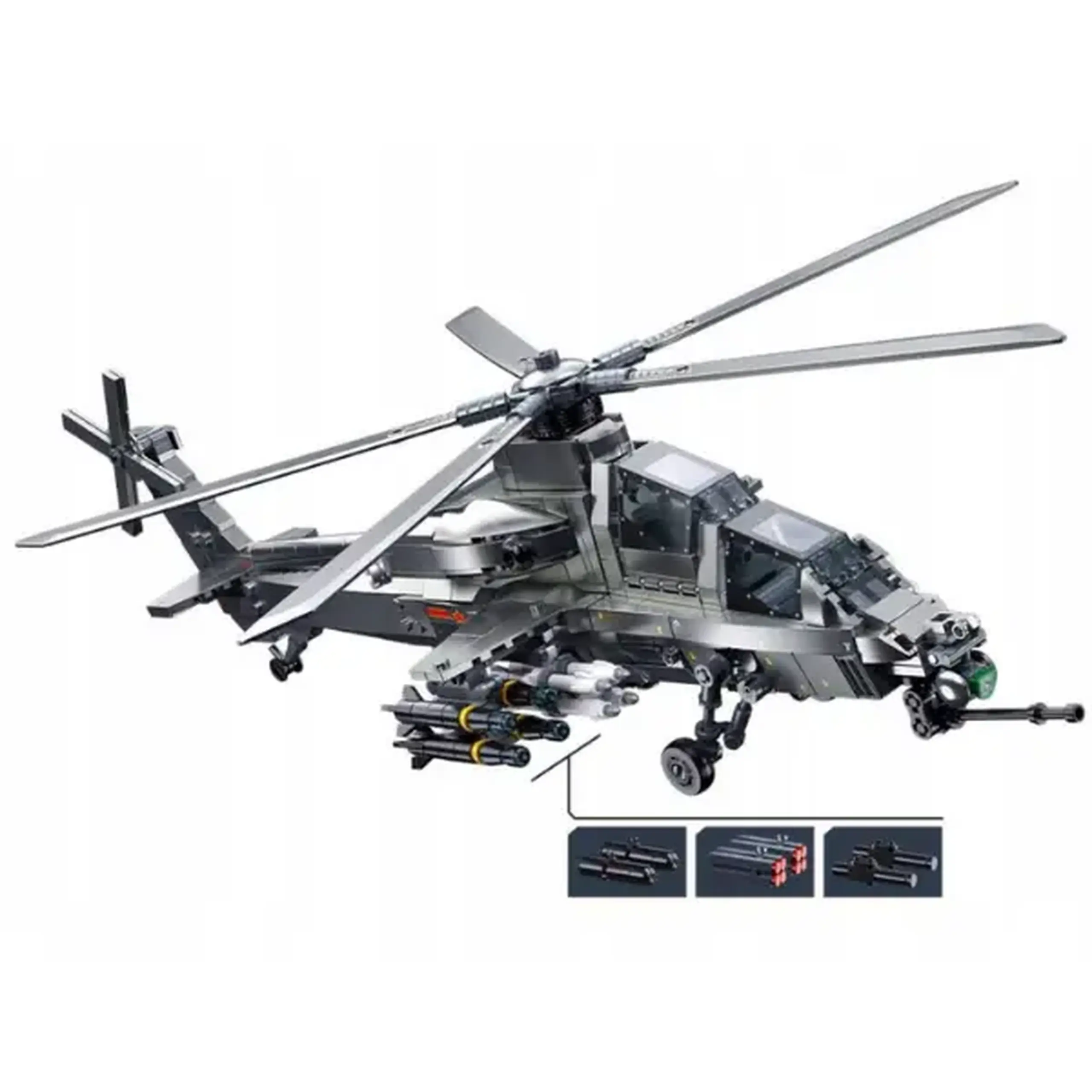 Set de construcție "Elicopter militar", scara 1:35, 914 elem.