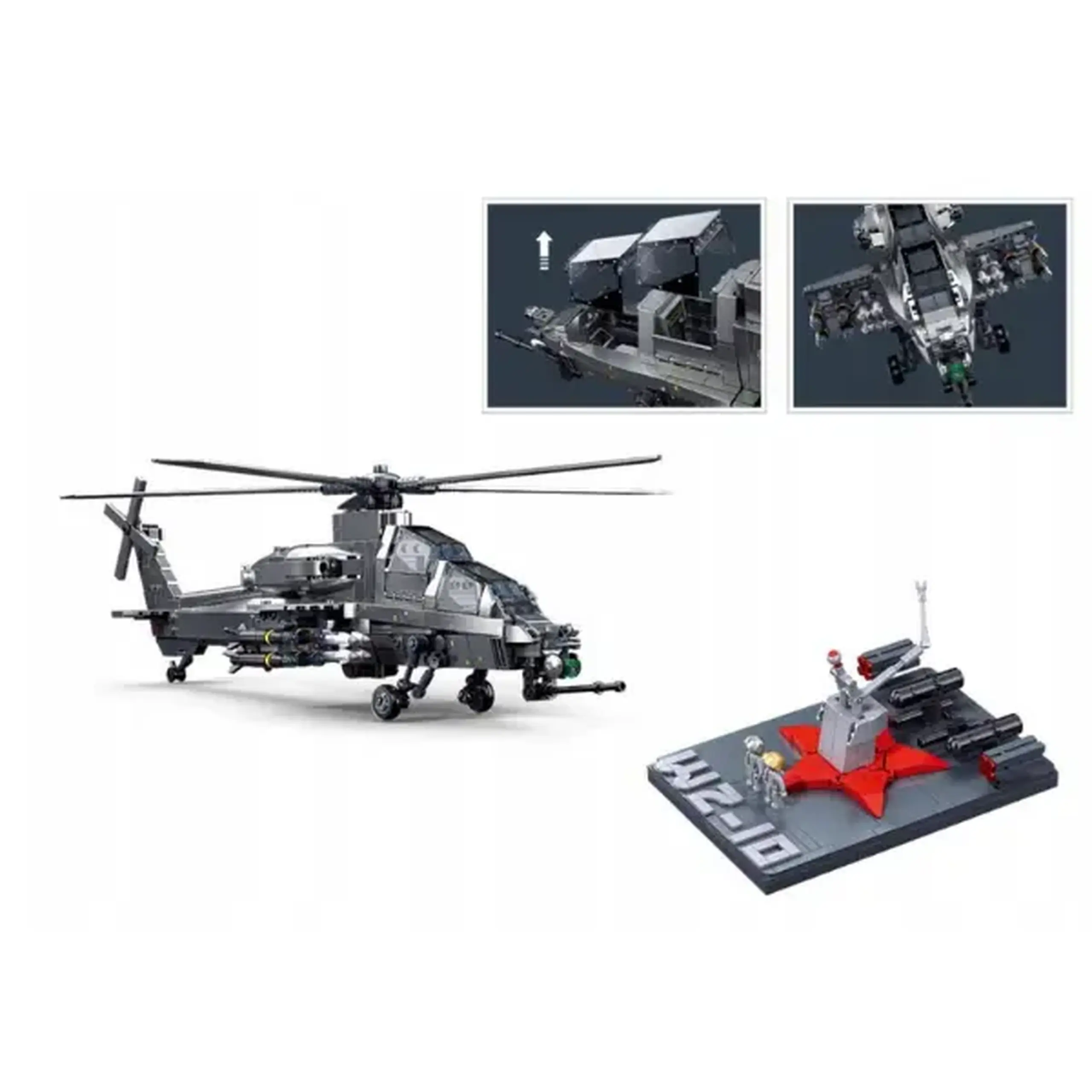 Set de construcție "Elicopter militar", scara 1:35, 914 elem.