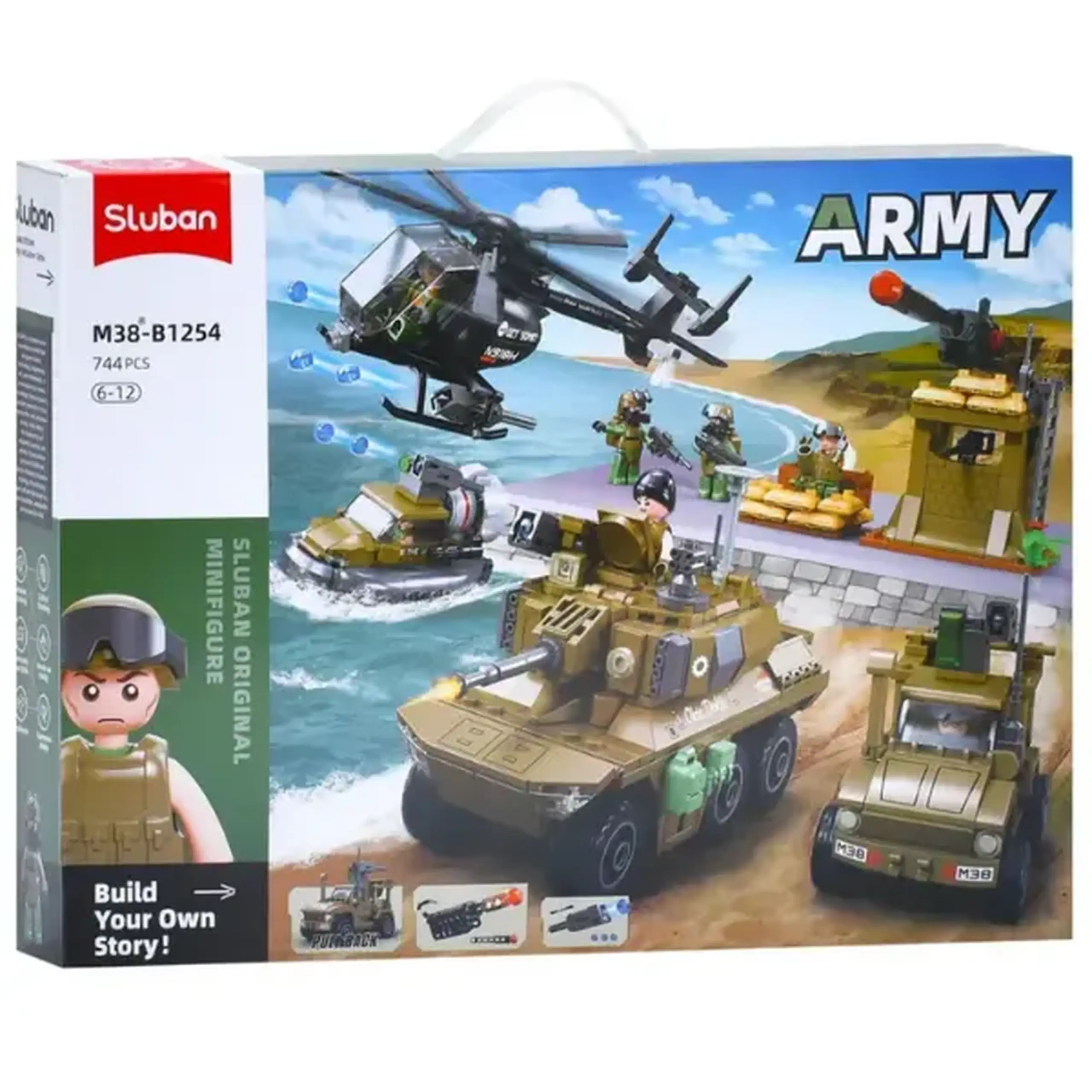 Set de construcție "Vehicule militare", 744 elem.