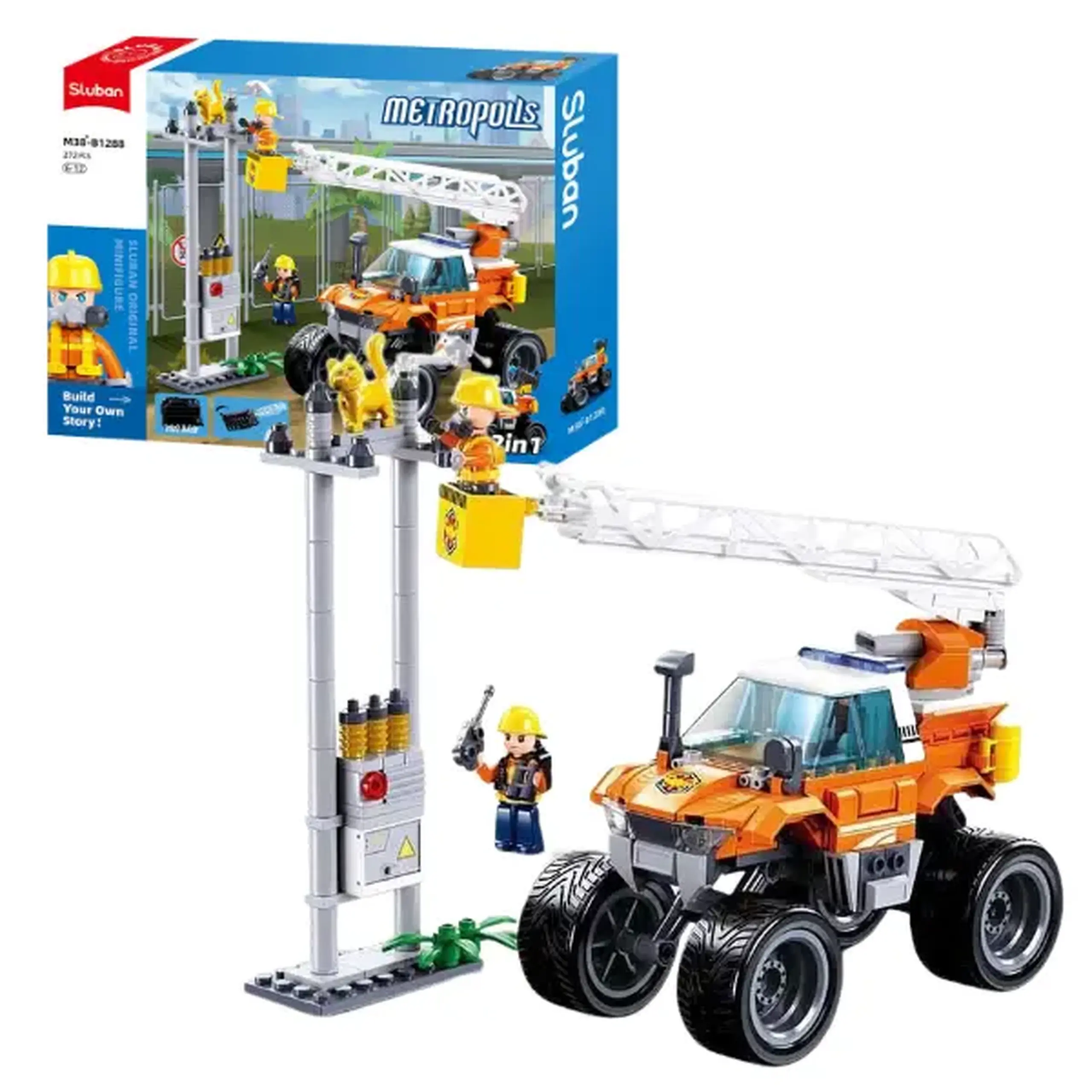 Set de construcție ”Vehicul de salvare 2 în 1”, 272 elem.
