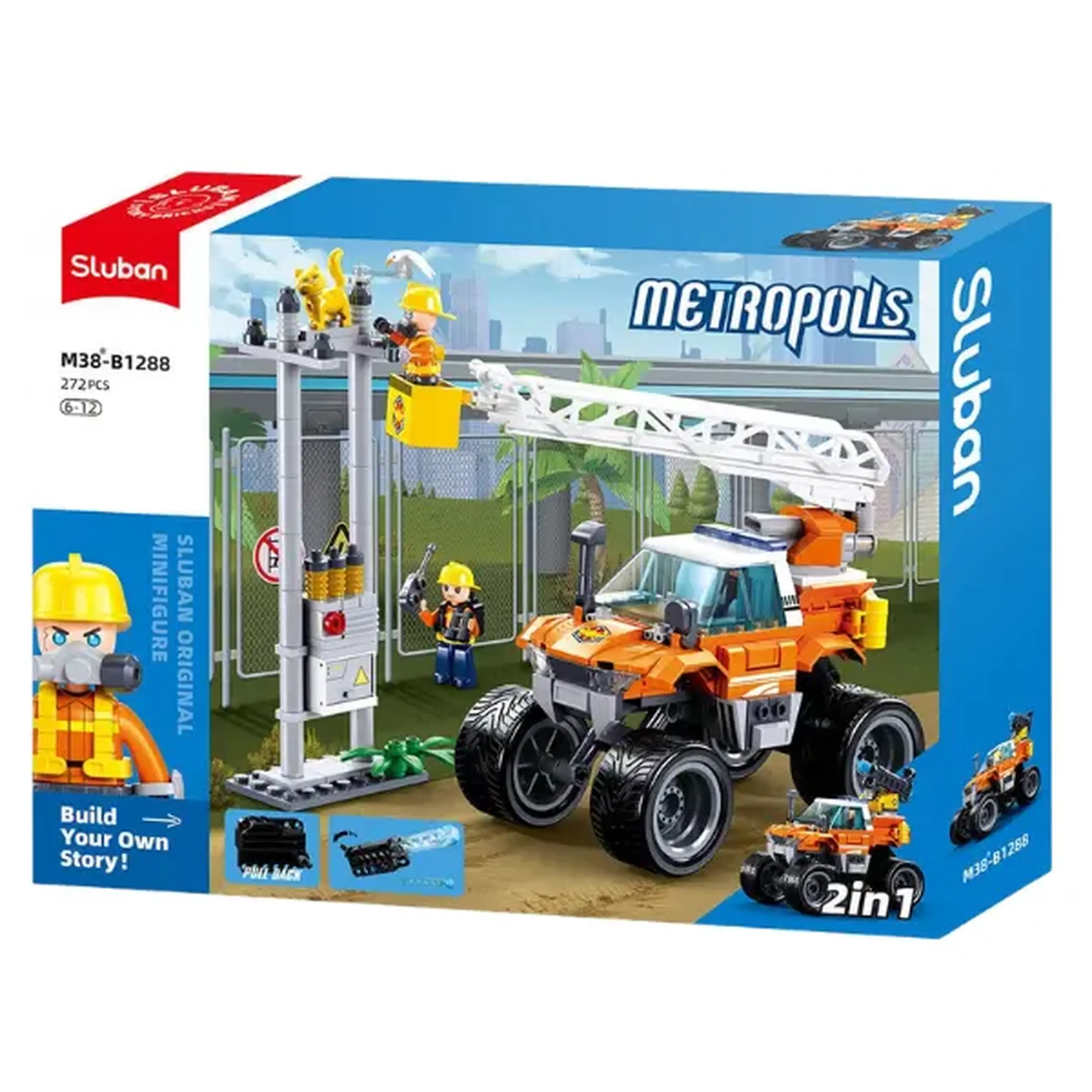 Set de construcție ”Vehicul de salvare 2 în 1”, 272 elem.