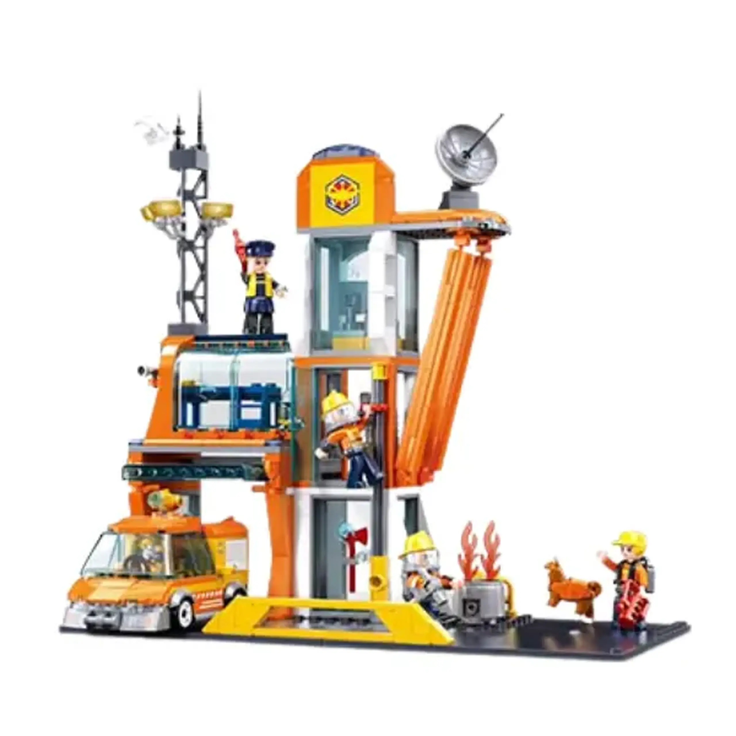 Set de construcție ”Stație de pompieri”, 407 elem.
