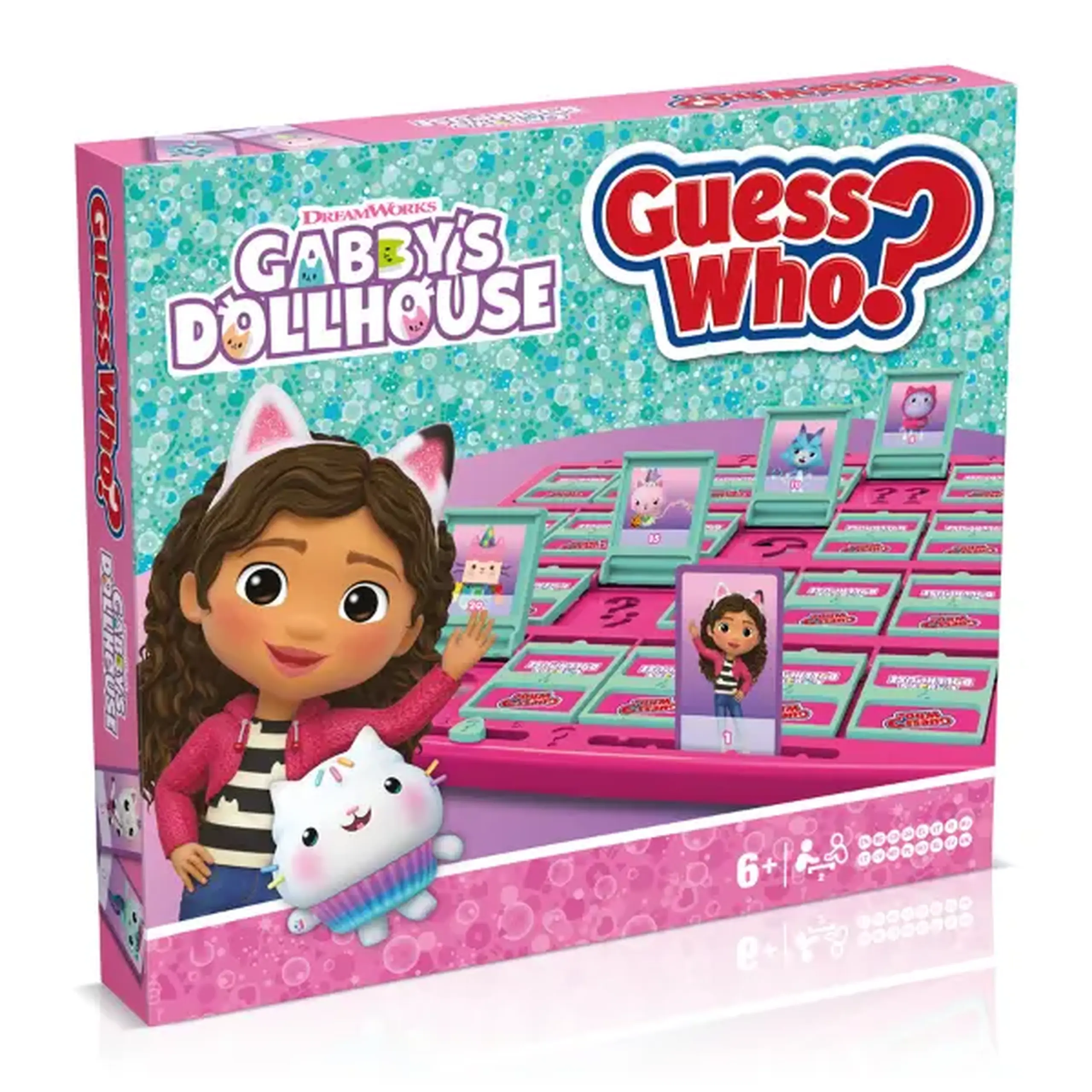 Joc de masă Guess Who? "Căsuța de Păpuși a lui Gabby"