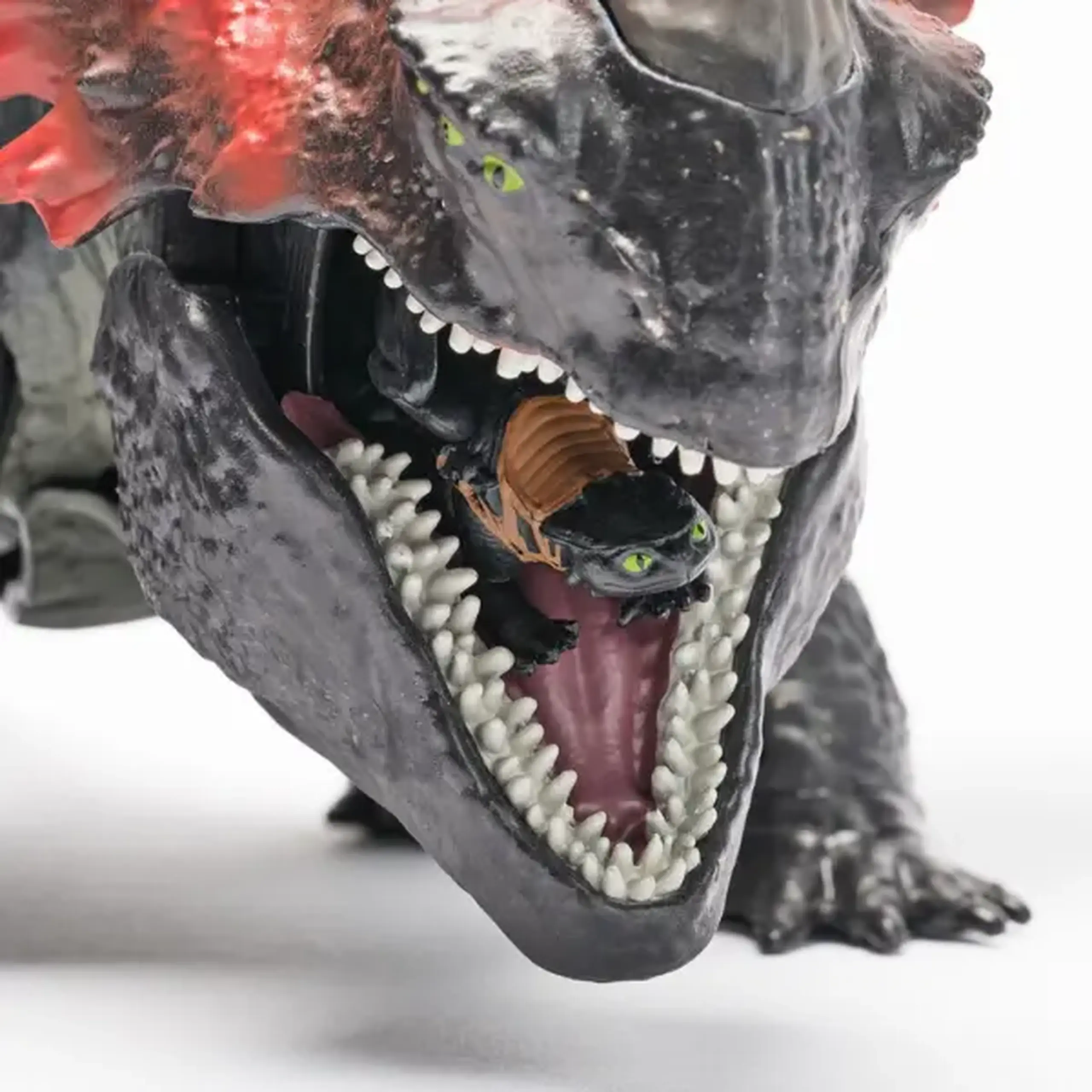 Figurină dragon Red Death cu mini-Toothless "Cum să îți dresezi dragonul"