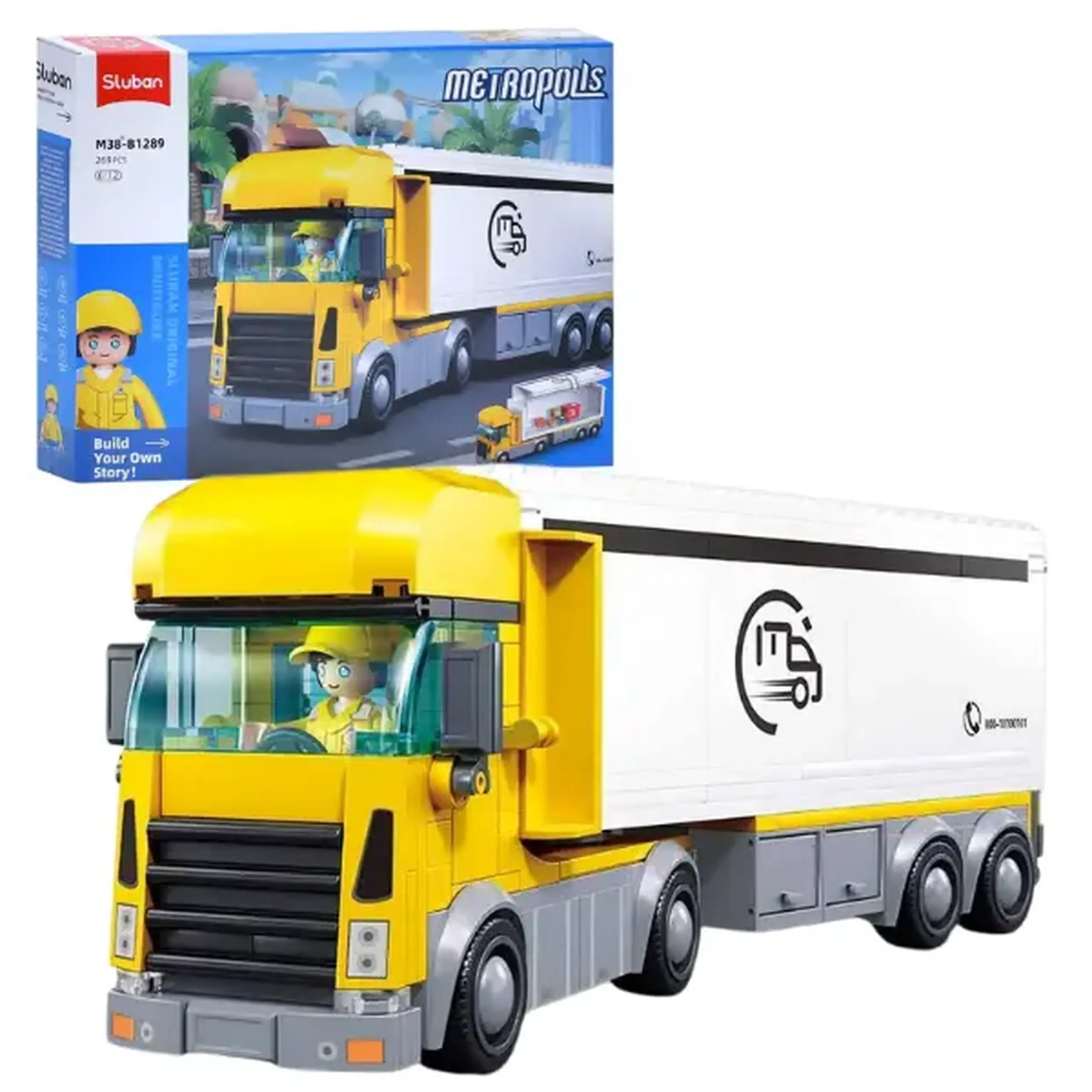 Set de construcție "Camion de livrare", 269 elem.