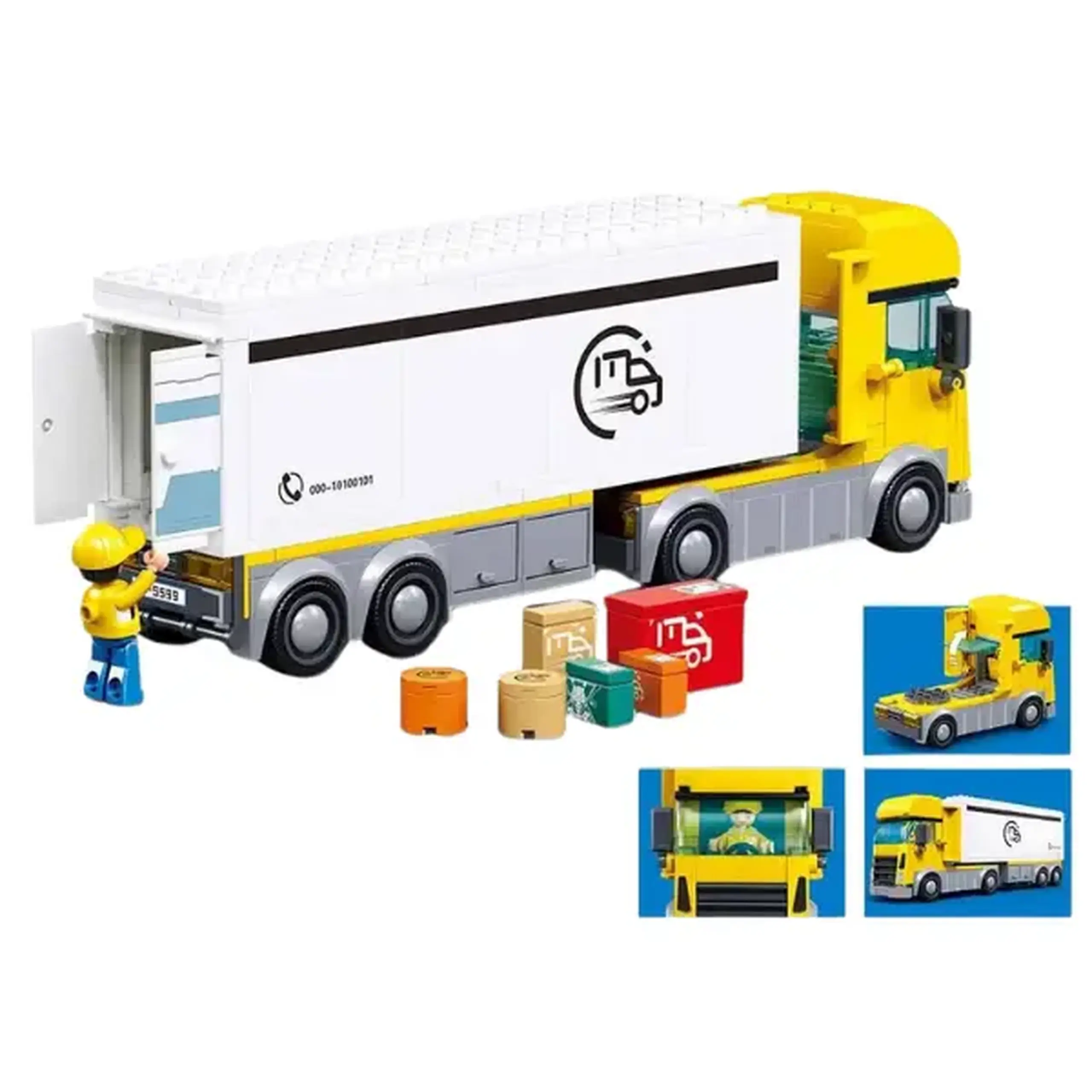 Set de construcție "Camion de livrare", 269 elem.
