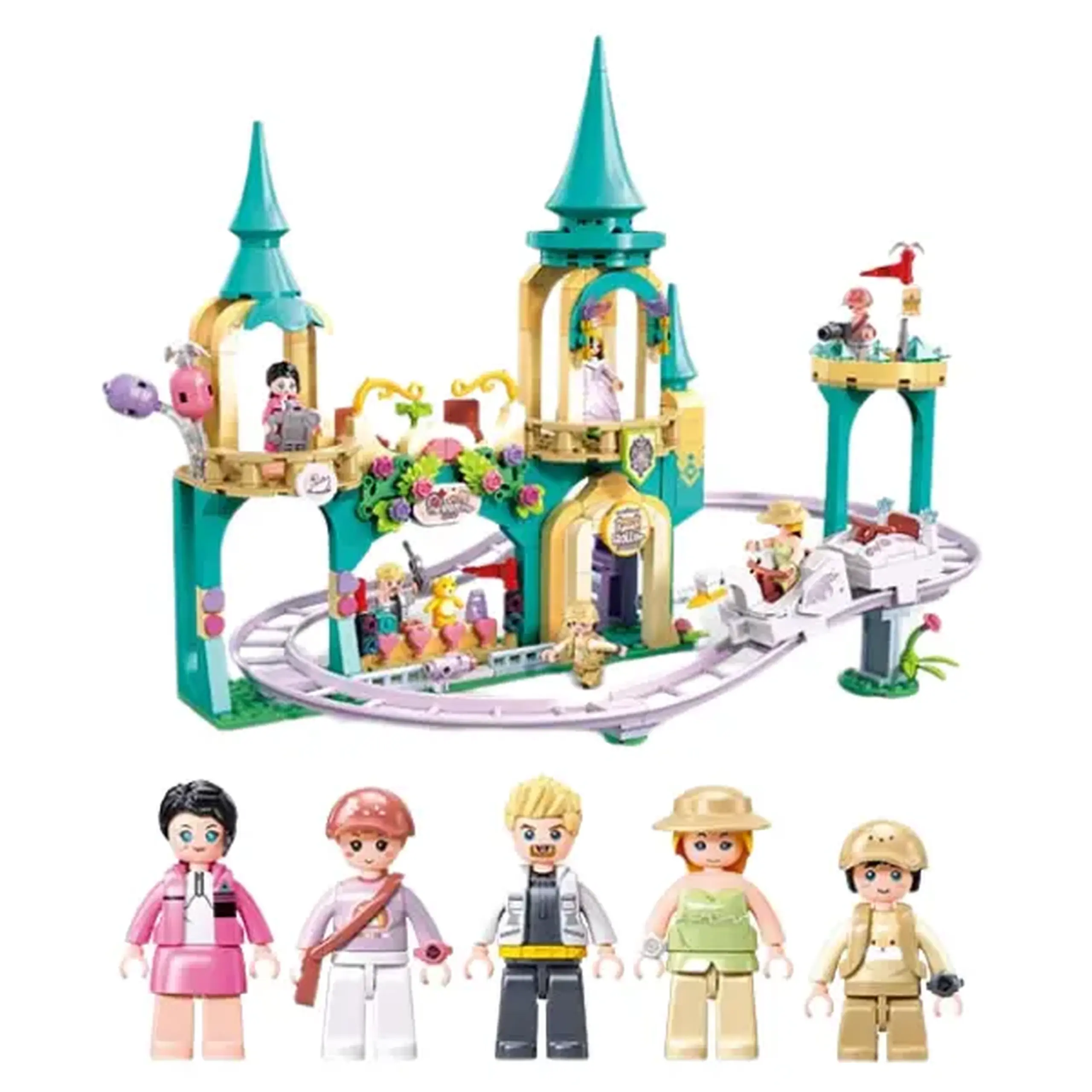 Set de construcție "Parc de distracții", 448 elem.