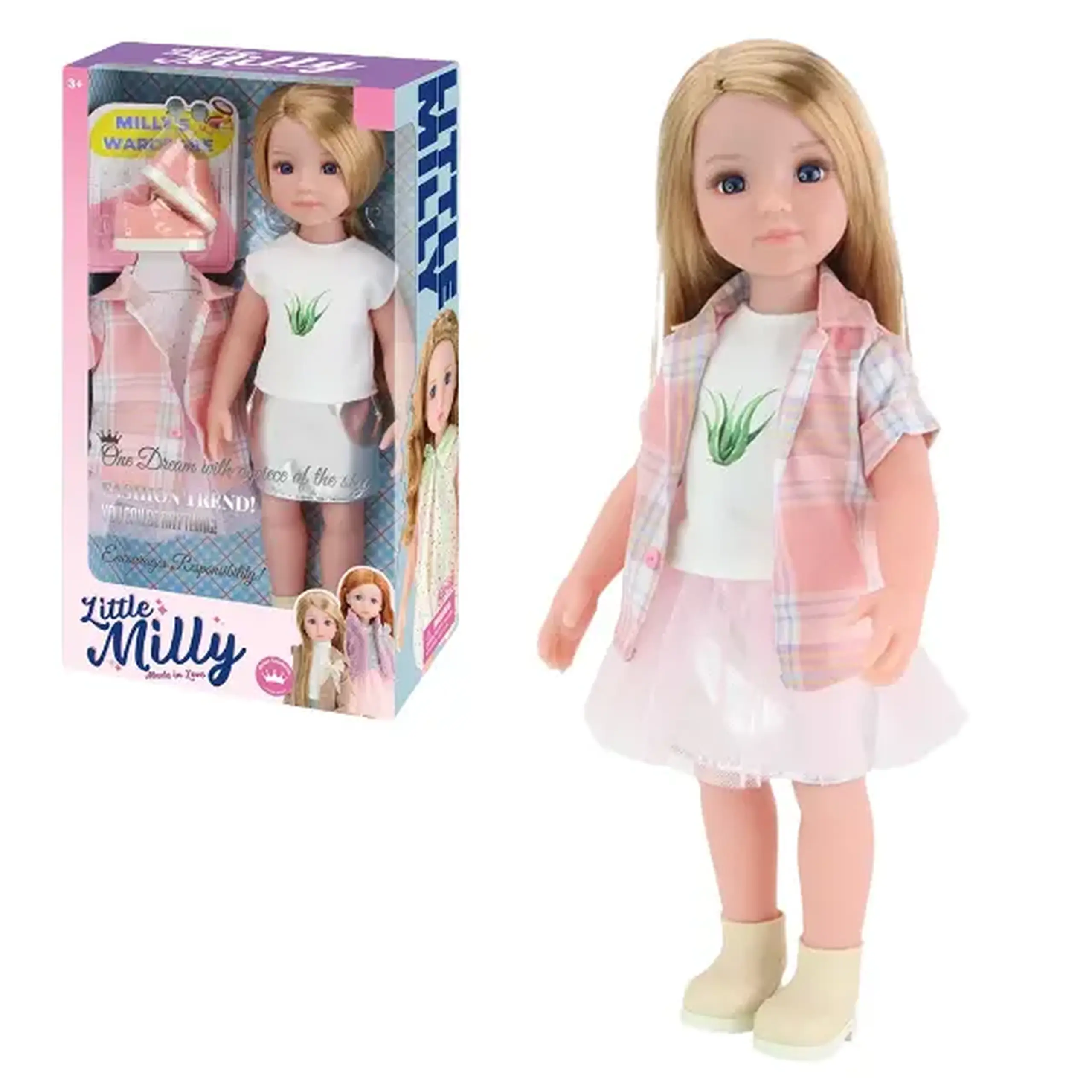 Păpușa "Mica Milly", cu hăinuțe, 38 cm