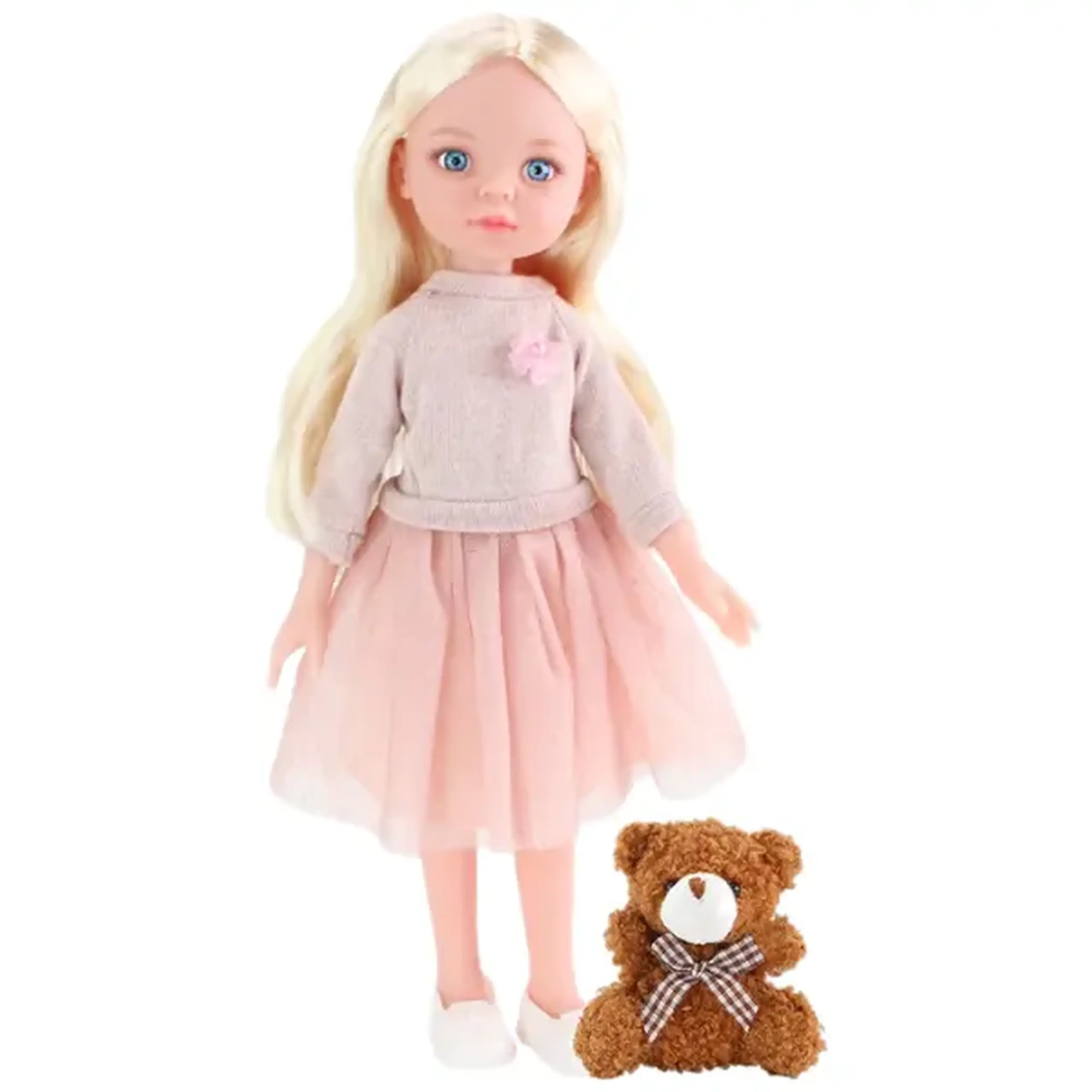 Păpușa "Mica Milly", cu ursuleț, 35 cm