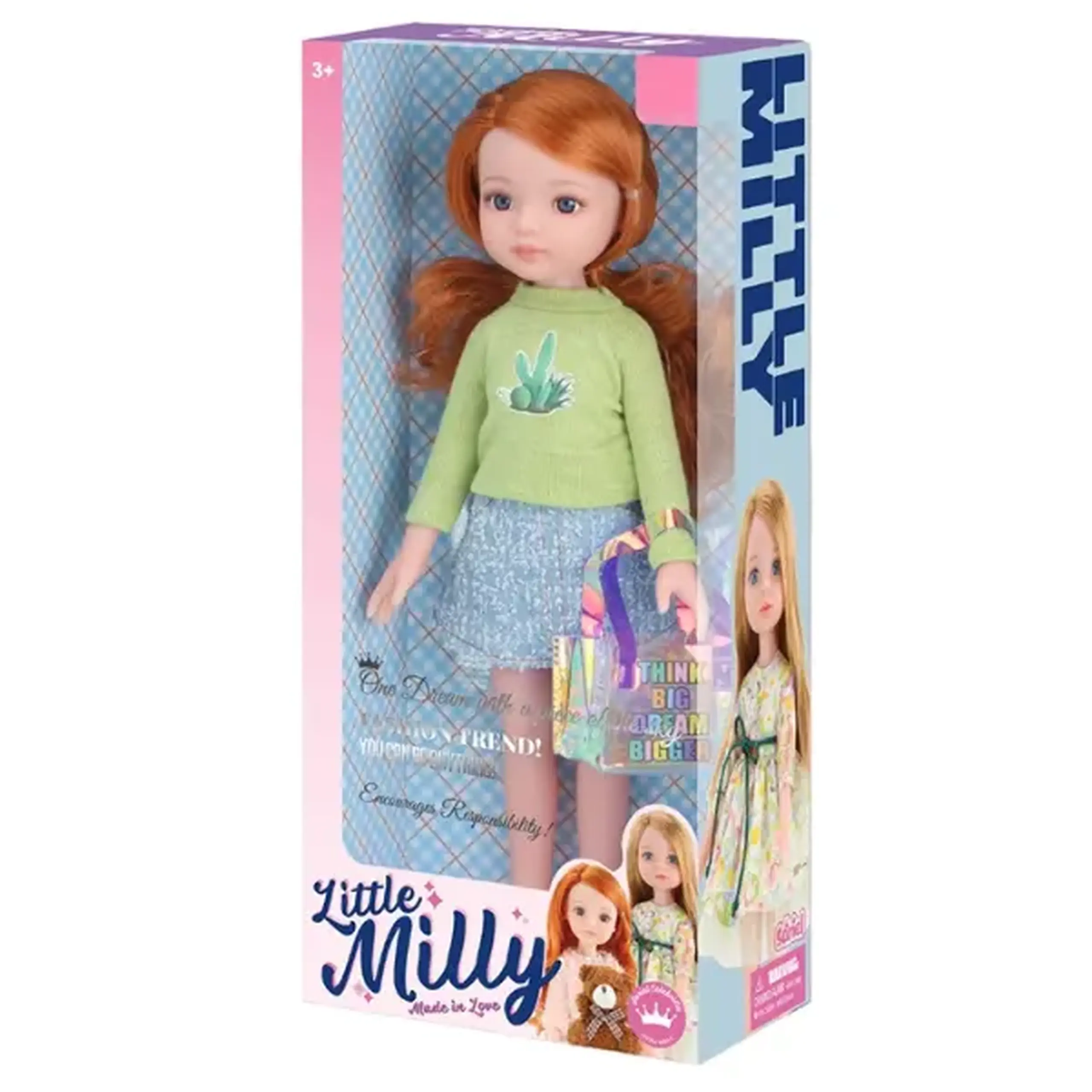 Păpușa "Mica Milly" cu gentuță, 35 cm