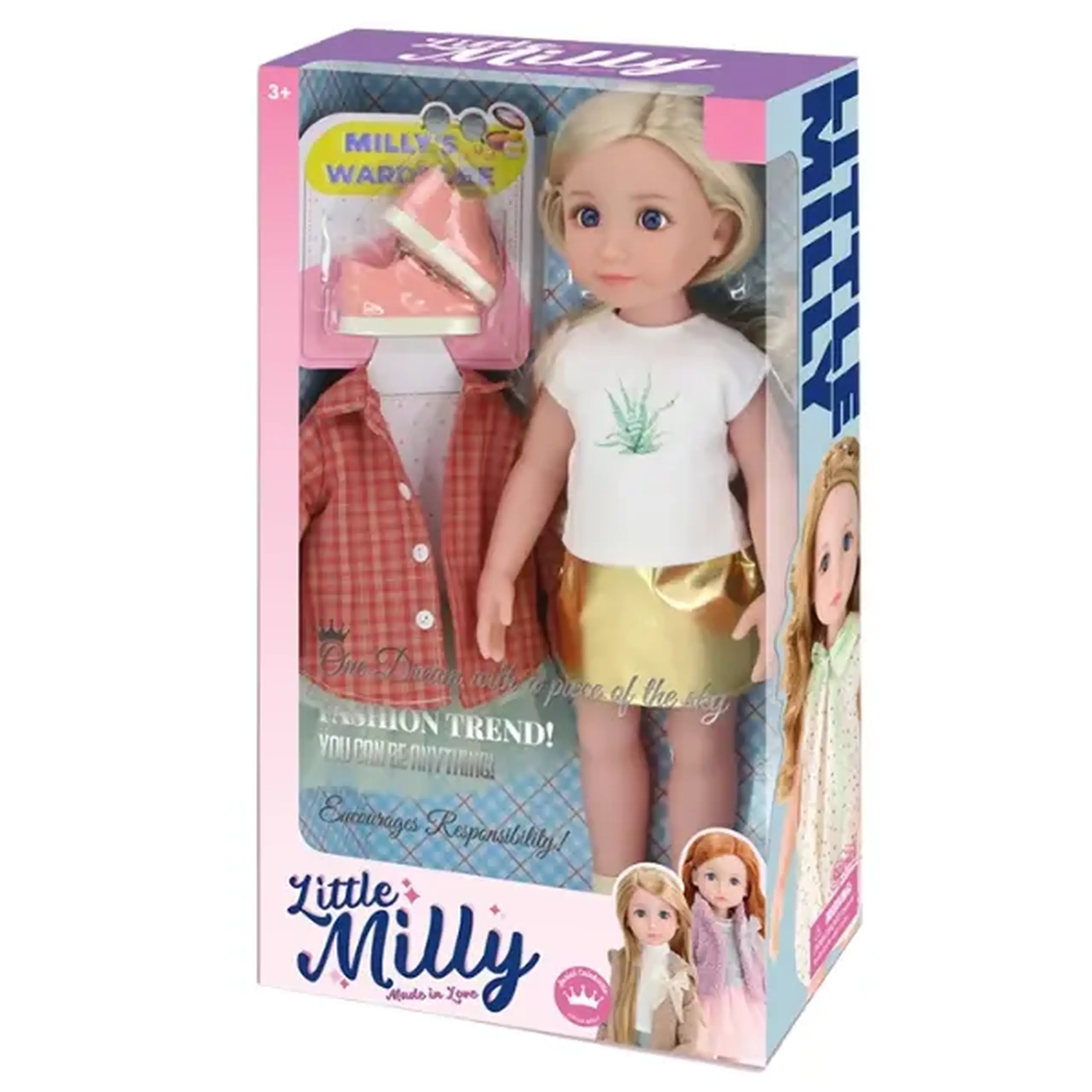 Păpușa "Mica Milly" la modă, 38 cm