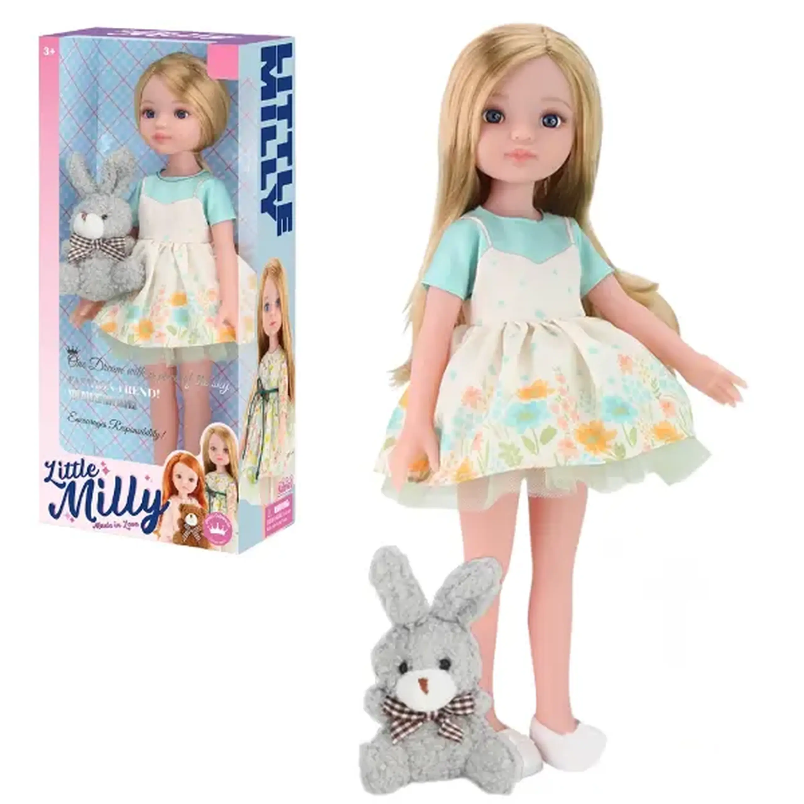 Păpușa "Mica Milly" cu iepuraș, 35 cm