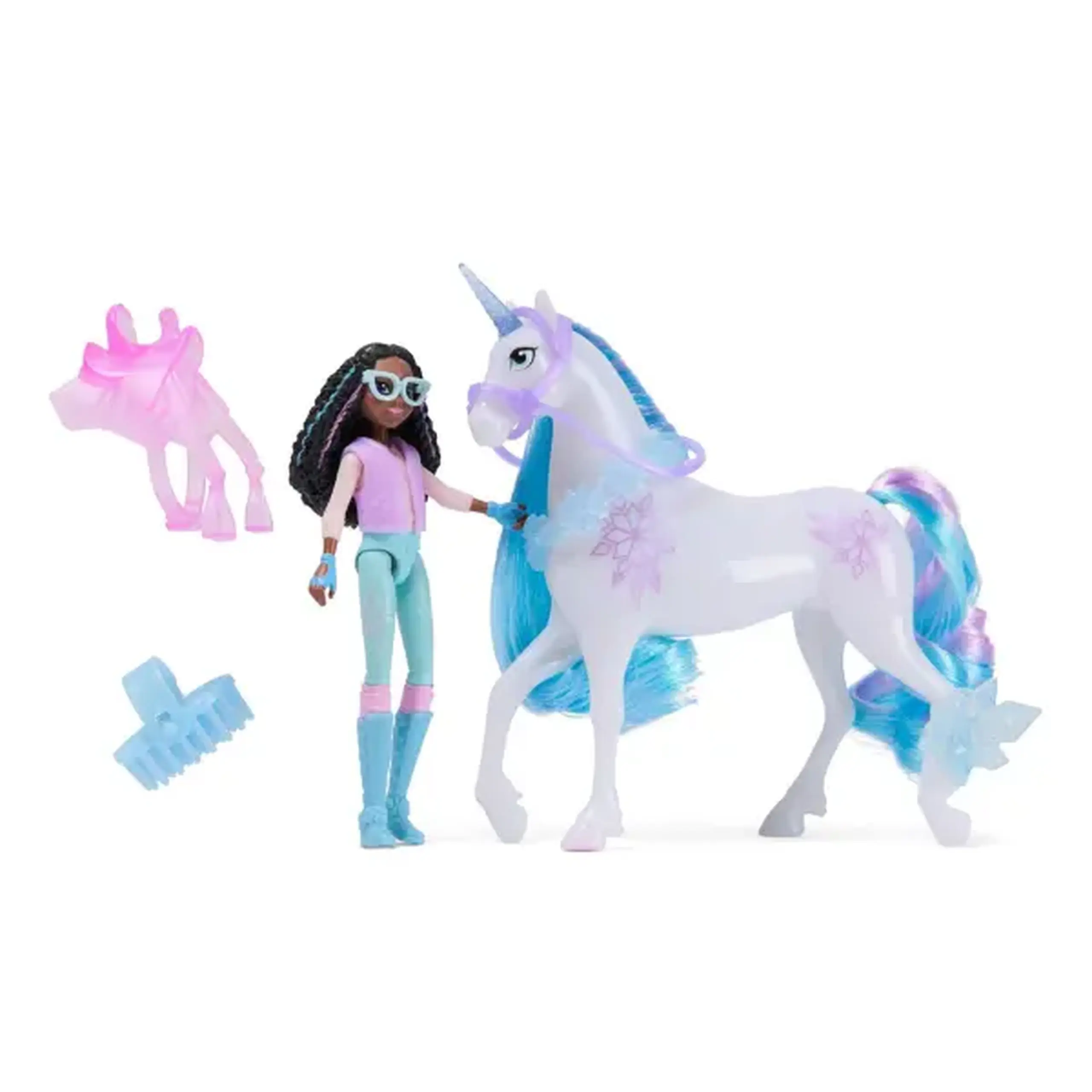 Set de joacă „Academia Unicornilor: Layla și Glacier”