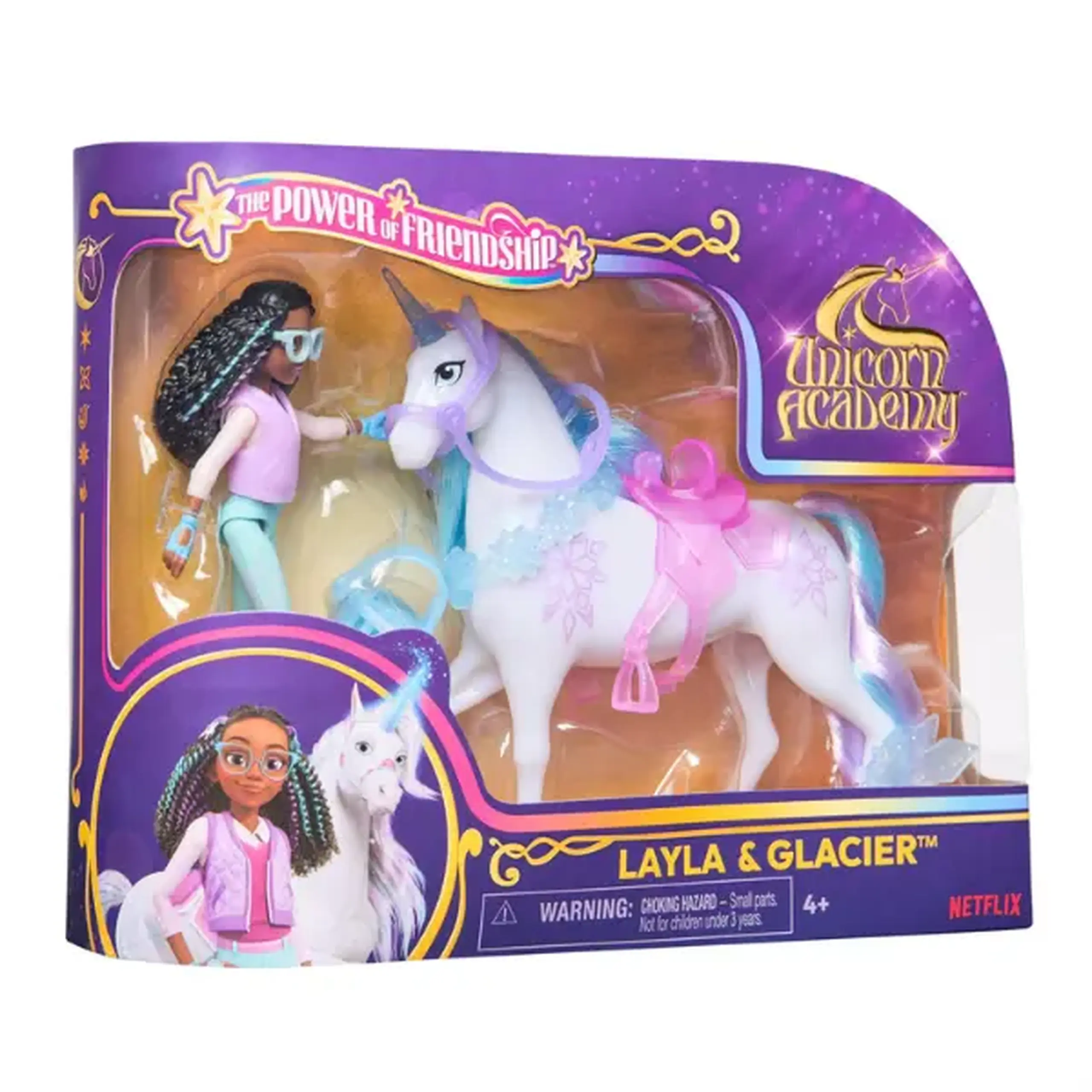 Set de joacă „Academia Unicornilor: Layla și Glacier”