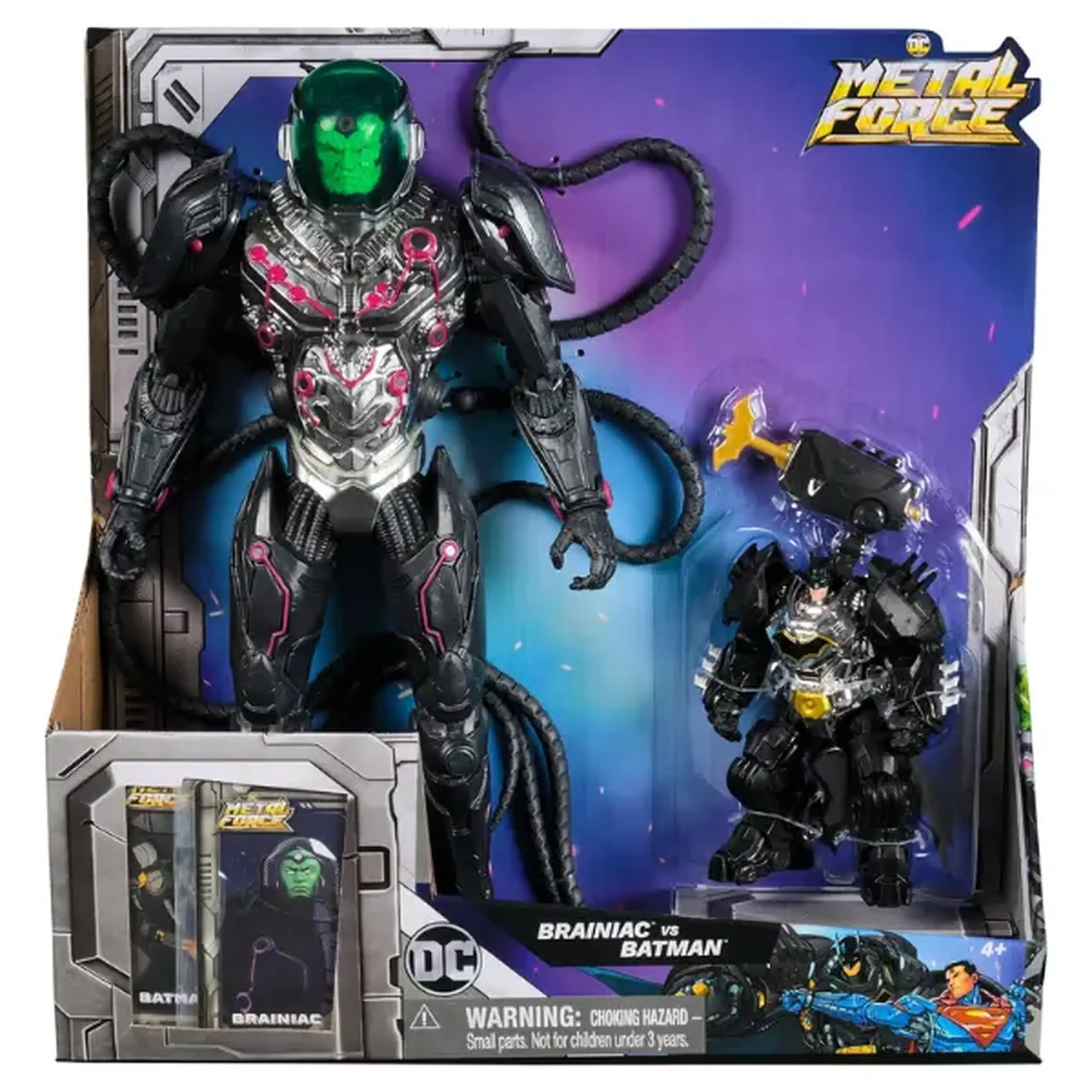 Set figurine «Metal Force: Brainiac vs. Batman»