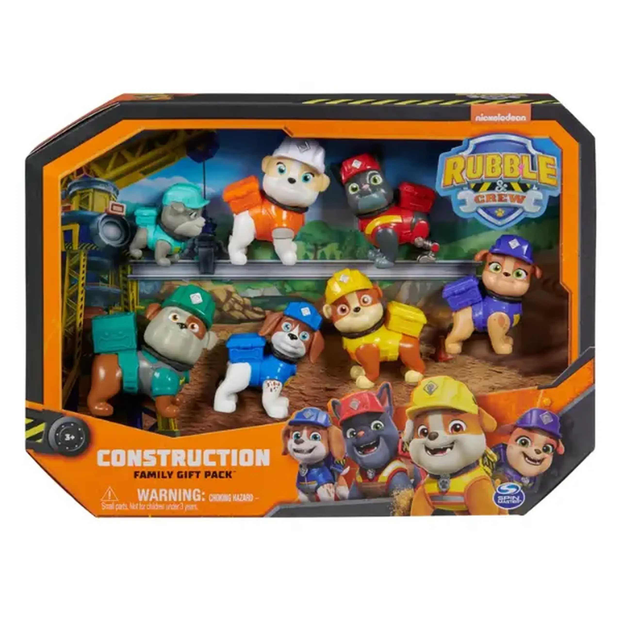 Set de 7 mini-figurine Rubble & Crew, seria "Patrula Cățelușilor"