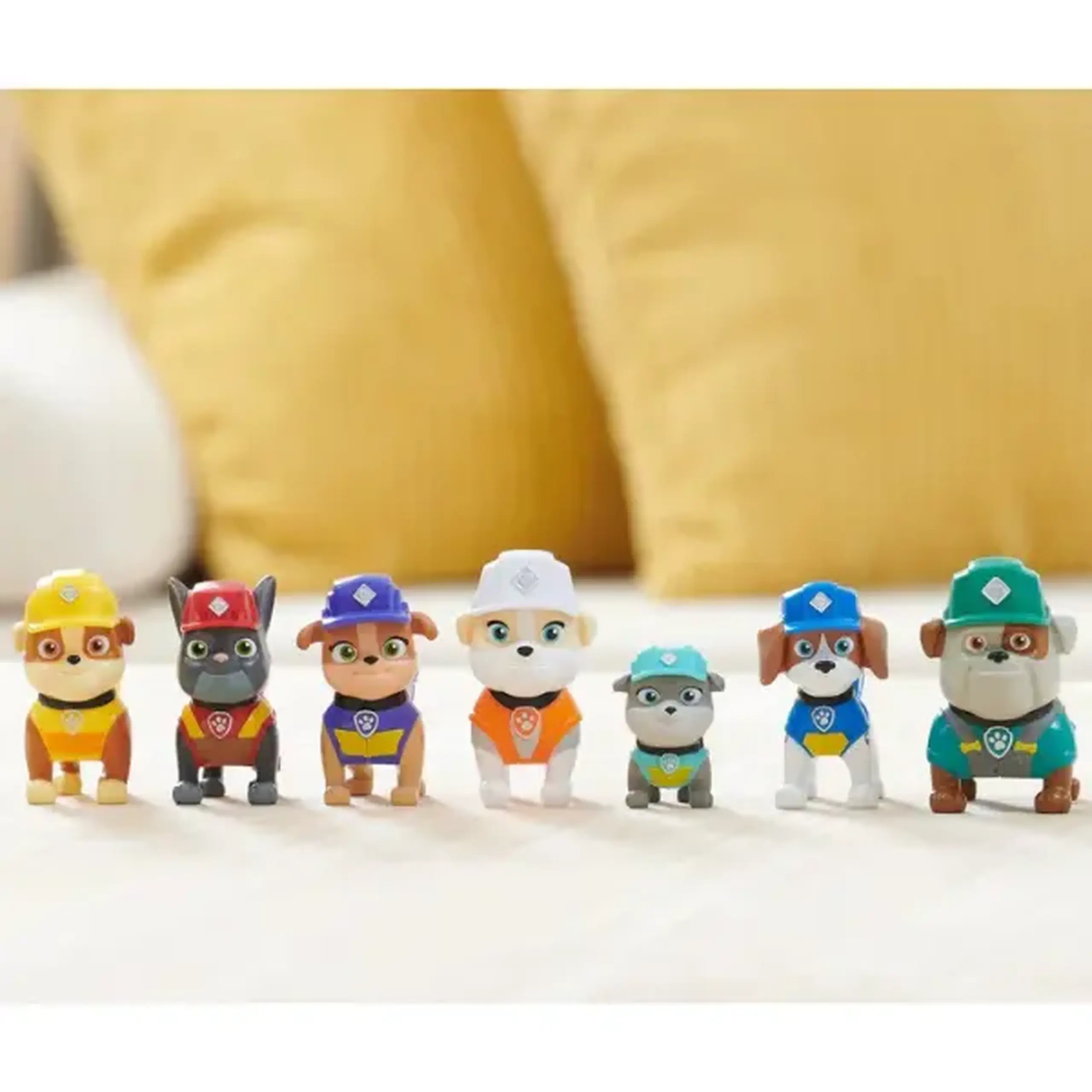 Set de 7 mini-figurine Rubble & Crew, seria "Patrula Cățelușilor"