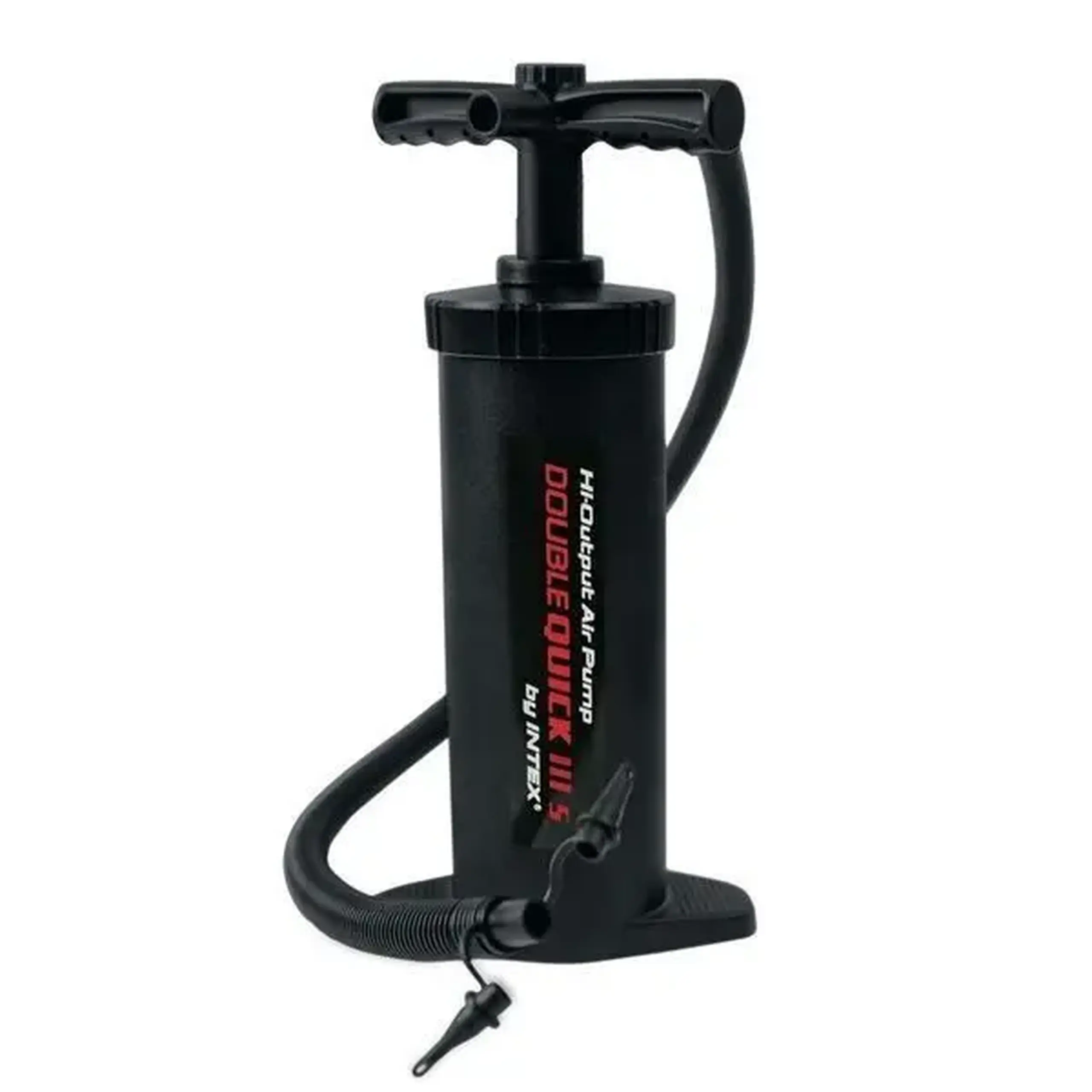 INTEX Pompa de aer manuală "Double Quick III S", furtun cu 3 duze, 37 cm