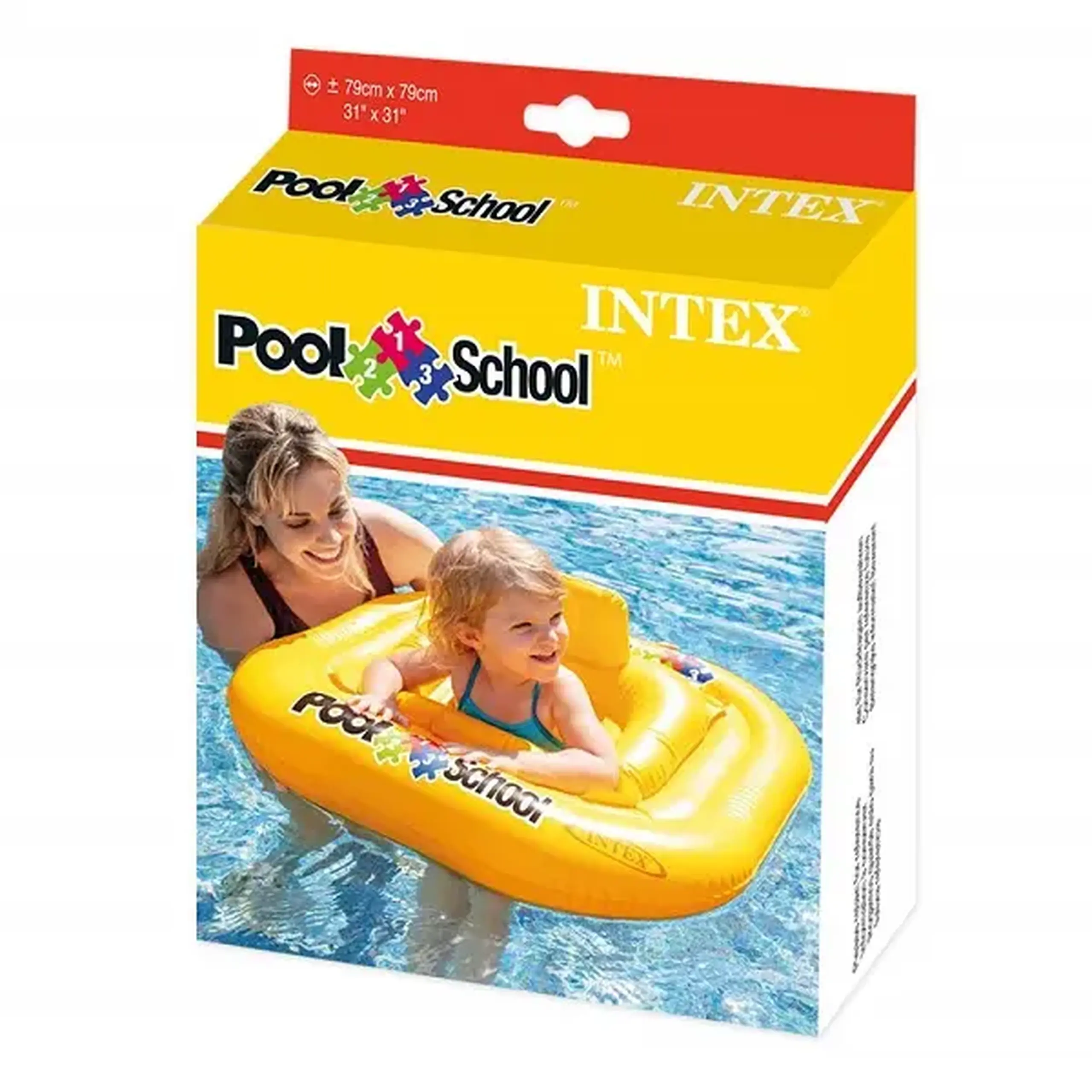 INTEX Cerc gonflabil cu decupaje pentru picioare 79×79 cm, până la 15 kg, 1-2 ani