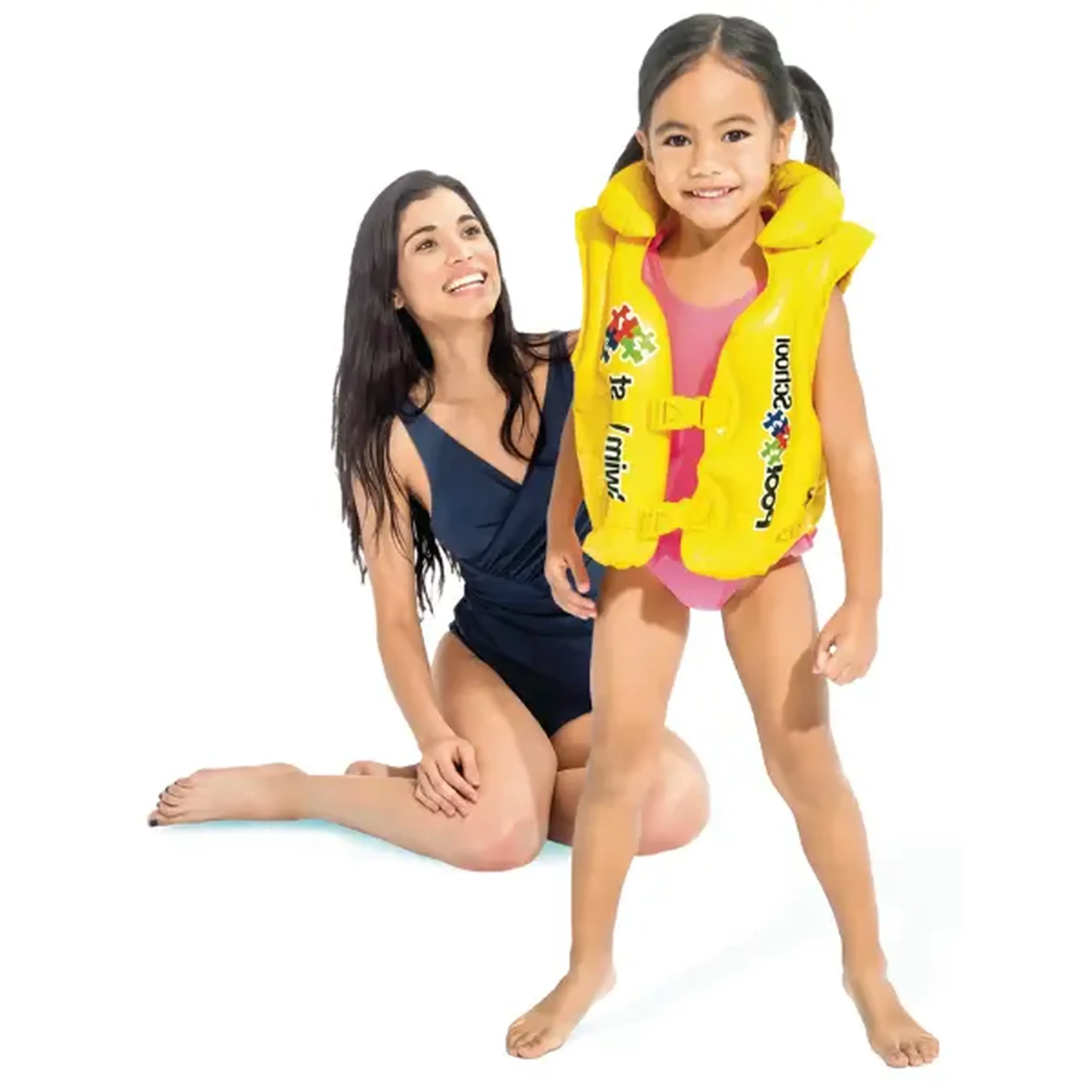 INTEX Vesta de înot gonflabilă "Școala pentru înot", 50х47 cm, 3-6 ani