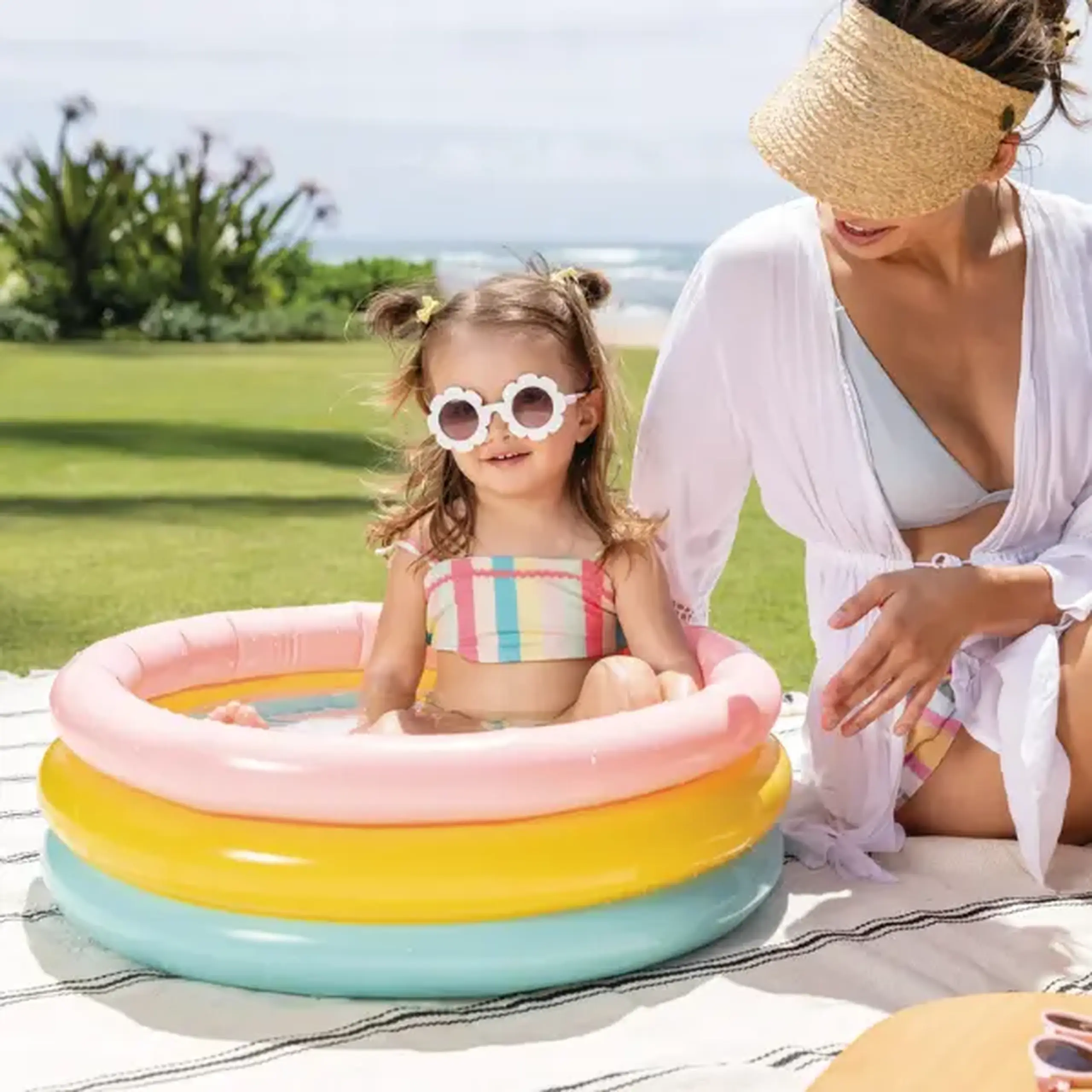 INTEX Piscină gonflabilă pentru copii “Apus de soare” 61х22 cm, 28 L, 1-3 ani