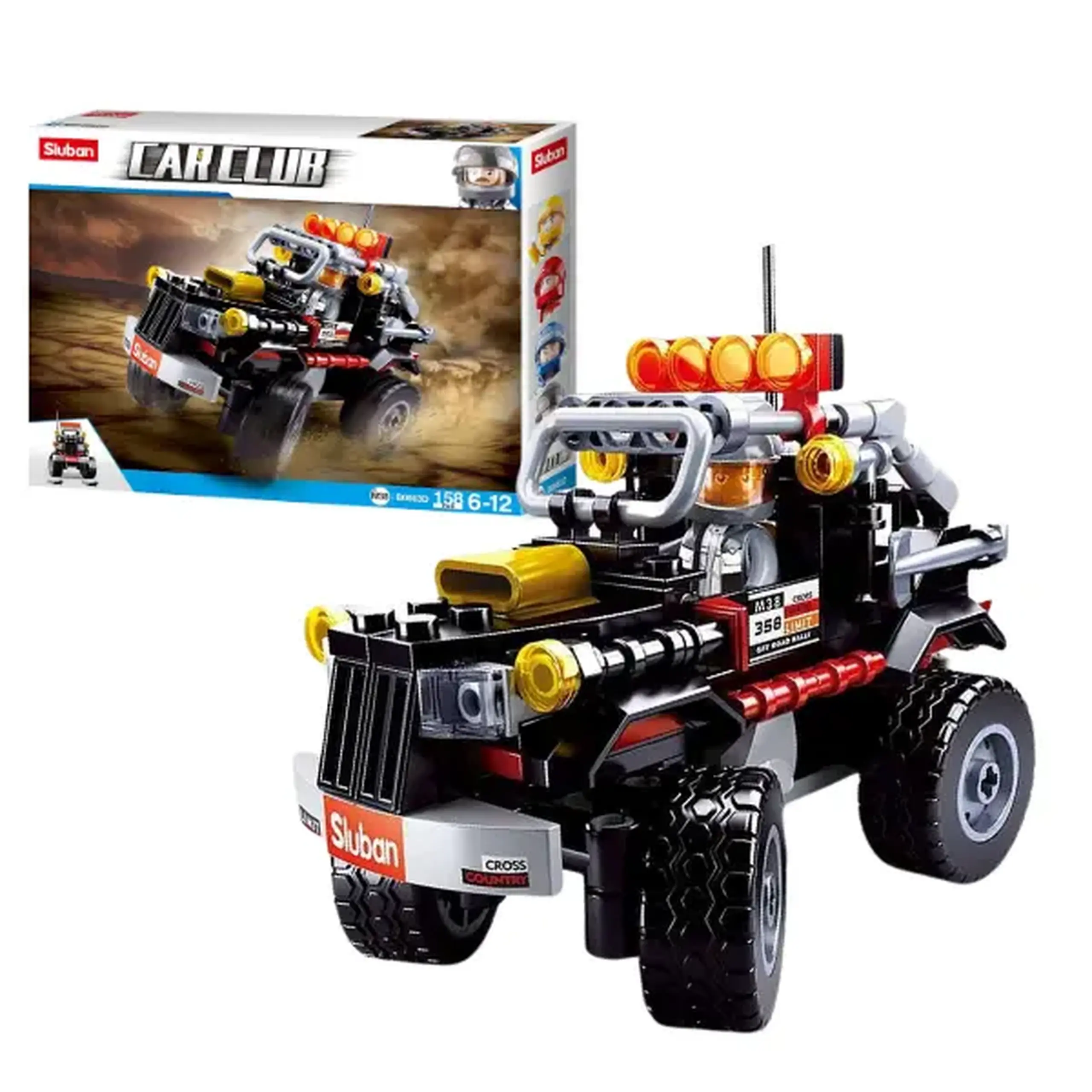 Set de construcție „SUV negru, 158 elem.