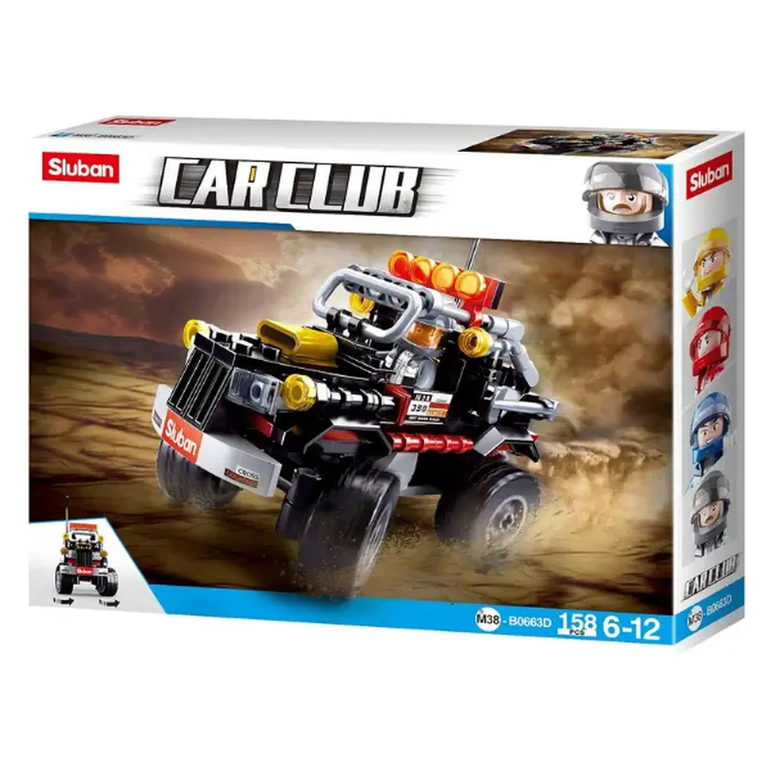 Set de construcție „SUV negru, 158 elem.