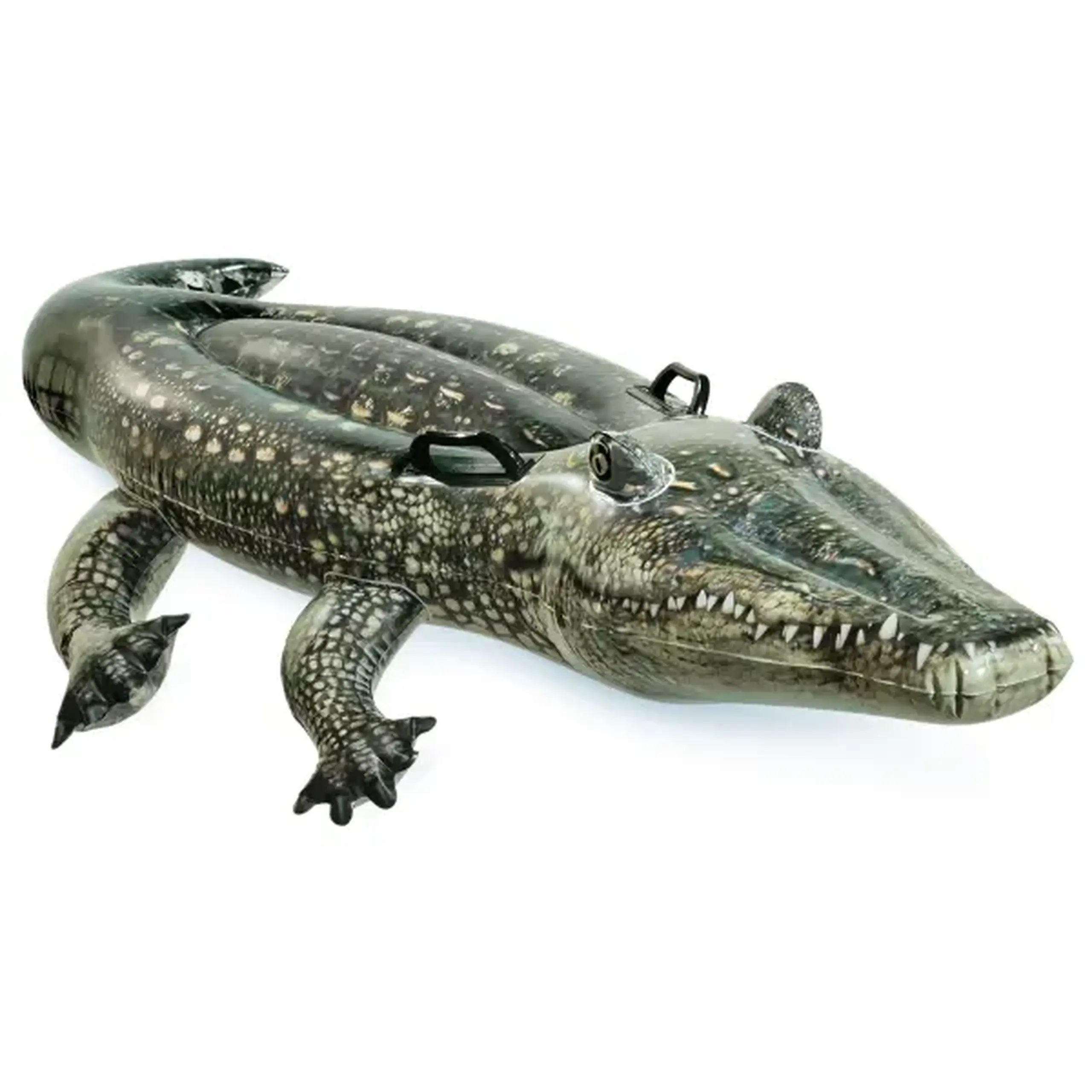 INTEX Plută-saltea gonflabilă “Aligator” cu mânere, 170×86 cm, până la 40 kg, 3+