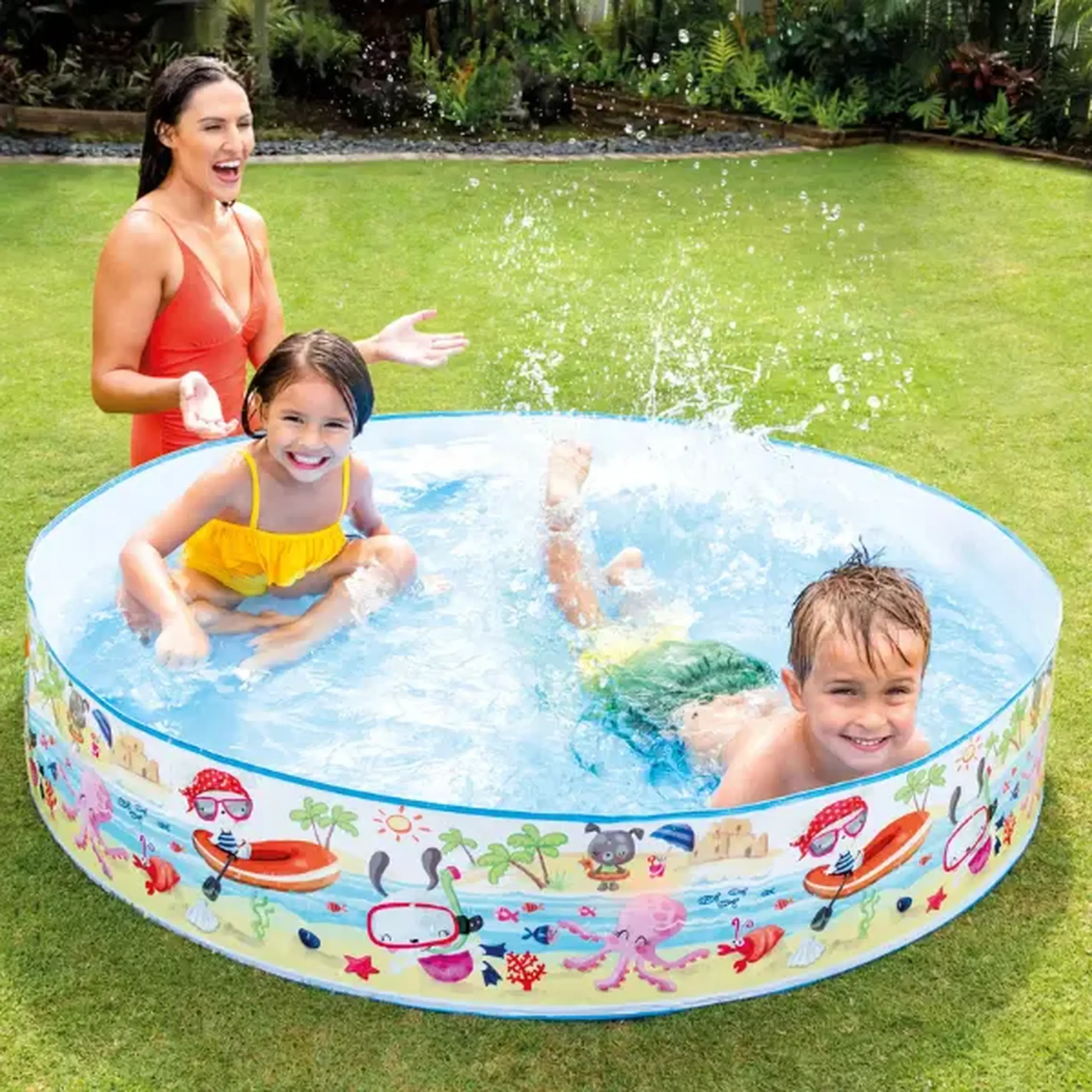 INTEX Piscină pentru copii "Distracție pe plajă" 152х25 cm, 443 L, 3+